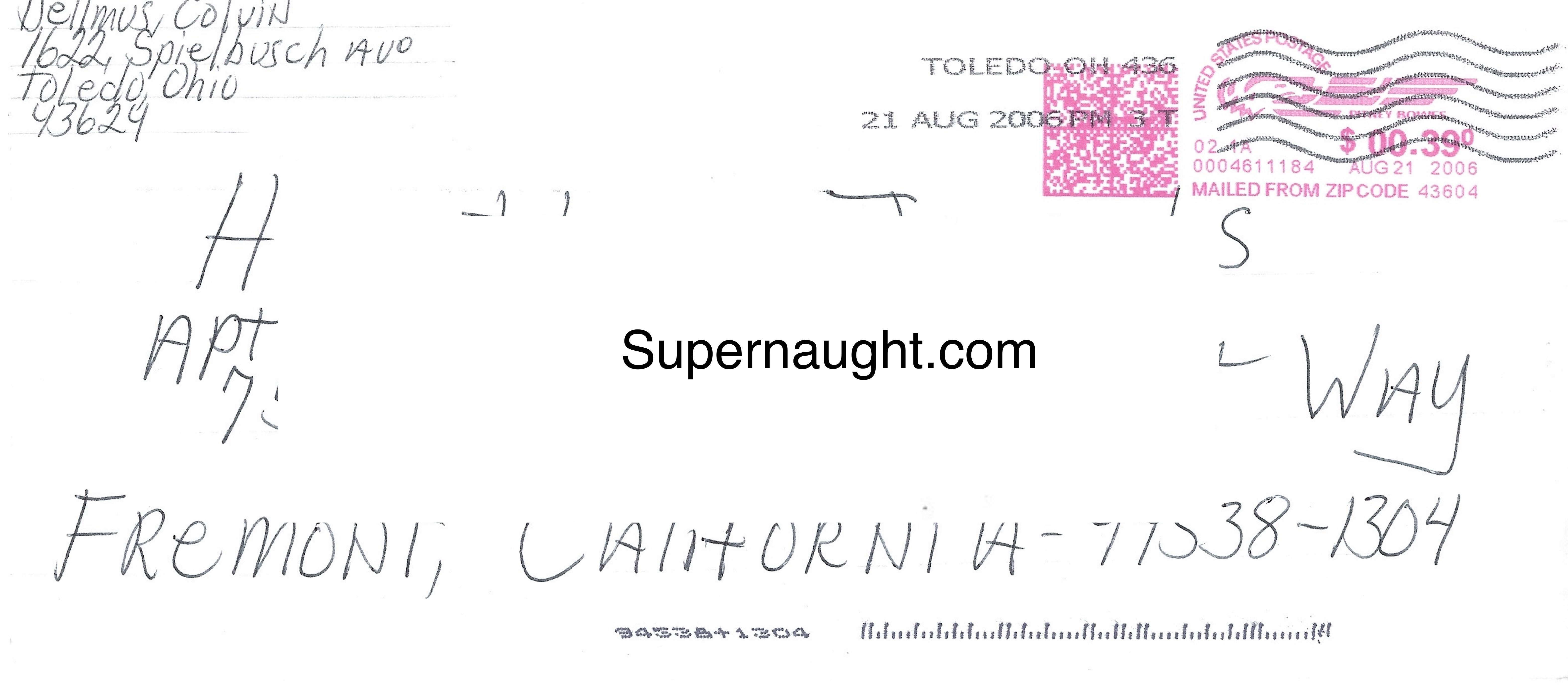 Dellmus Colvin Letter and Envelope Set Both Signed image 2