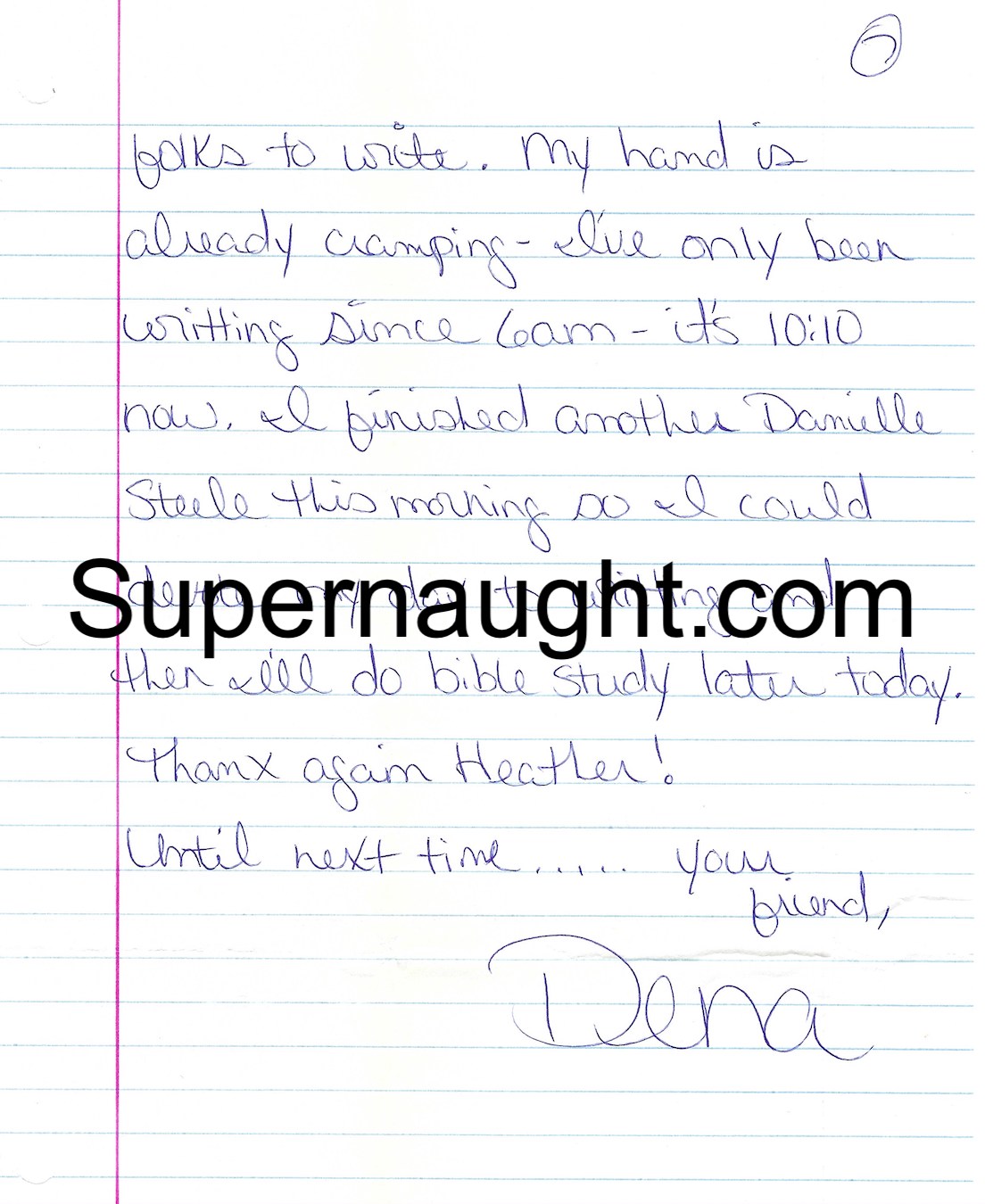 Dena Riley Letter and Envelope Set Signed image 2