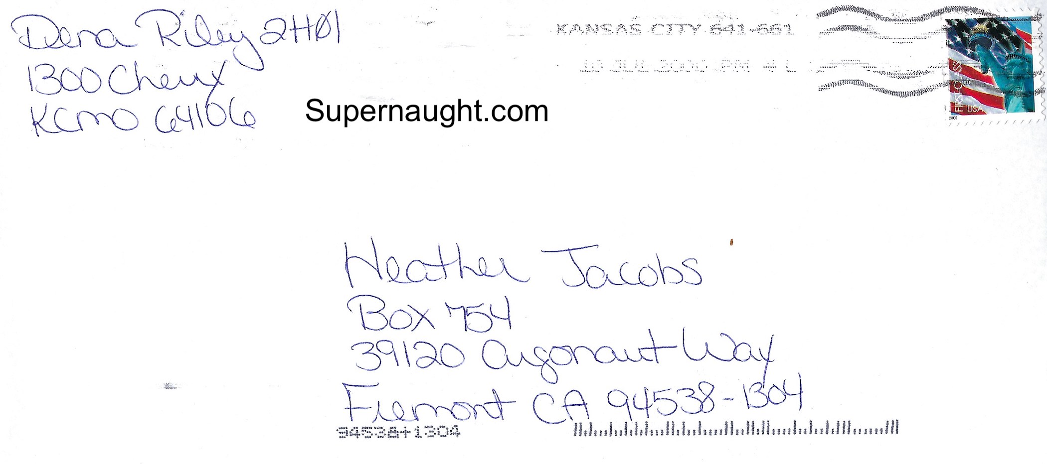 Dena Riley Letter and Envelope Set Signed image 3