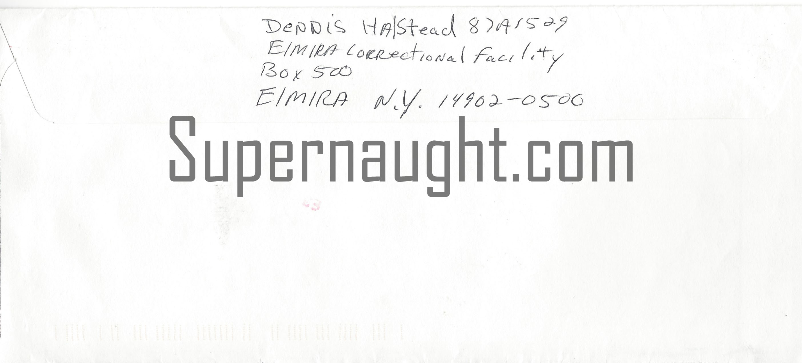 Dennis Halstead Prison Signed Envelope Exonerated image 2