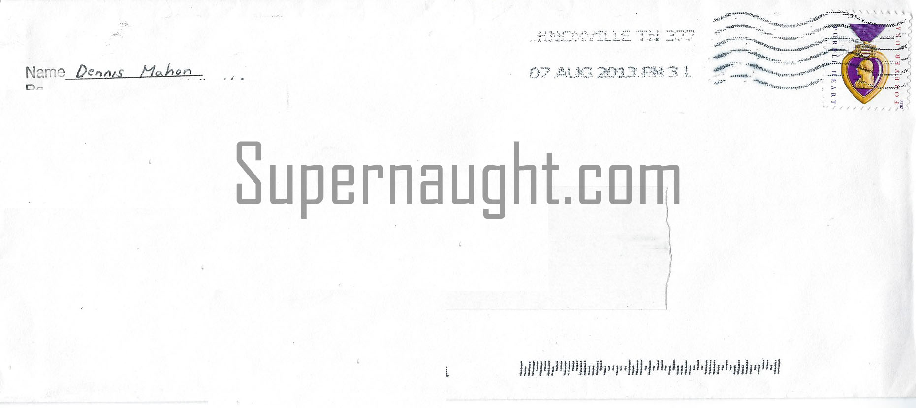 Dennis Mahon Letter and Signed Envelope Set image 3