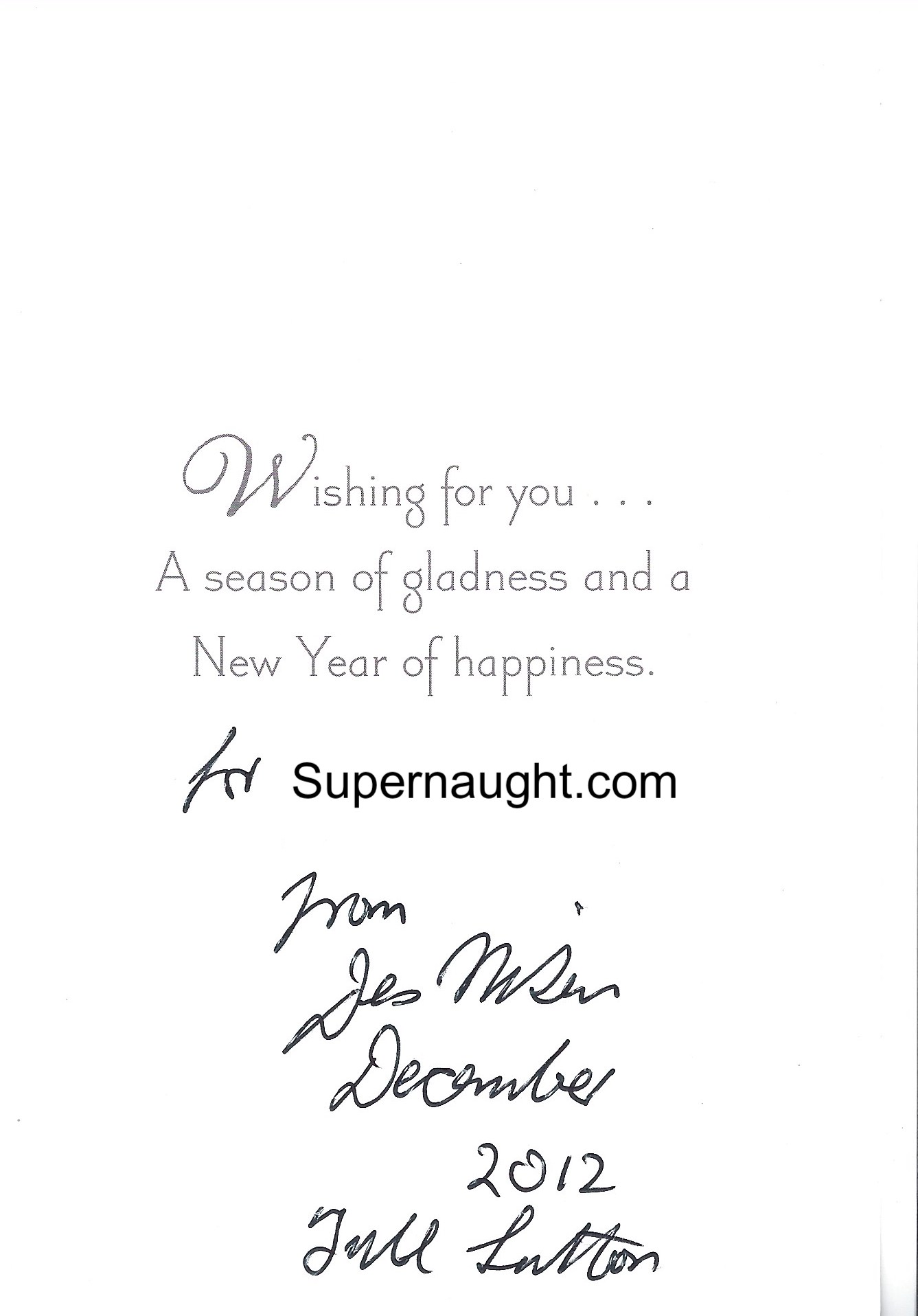 Dennis Nilsen Signed Christmas Card With Envelope Set