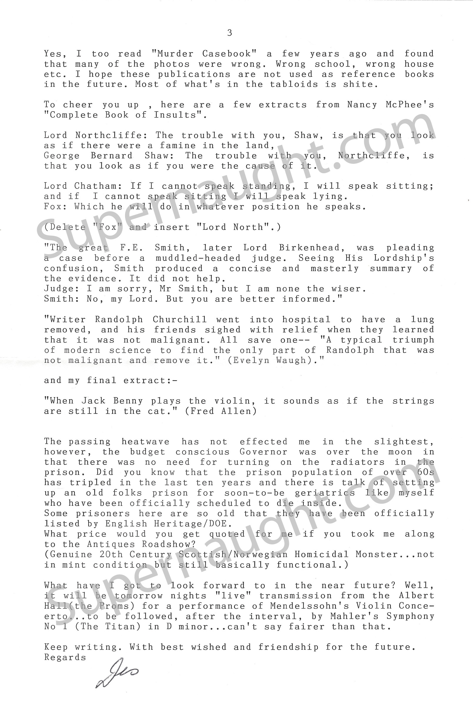 Dennis Nilsen Three Page Letter Signed with Envelope Set image 3