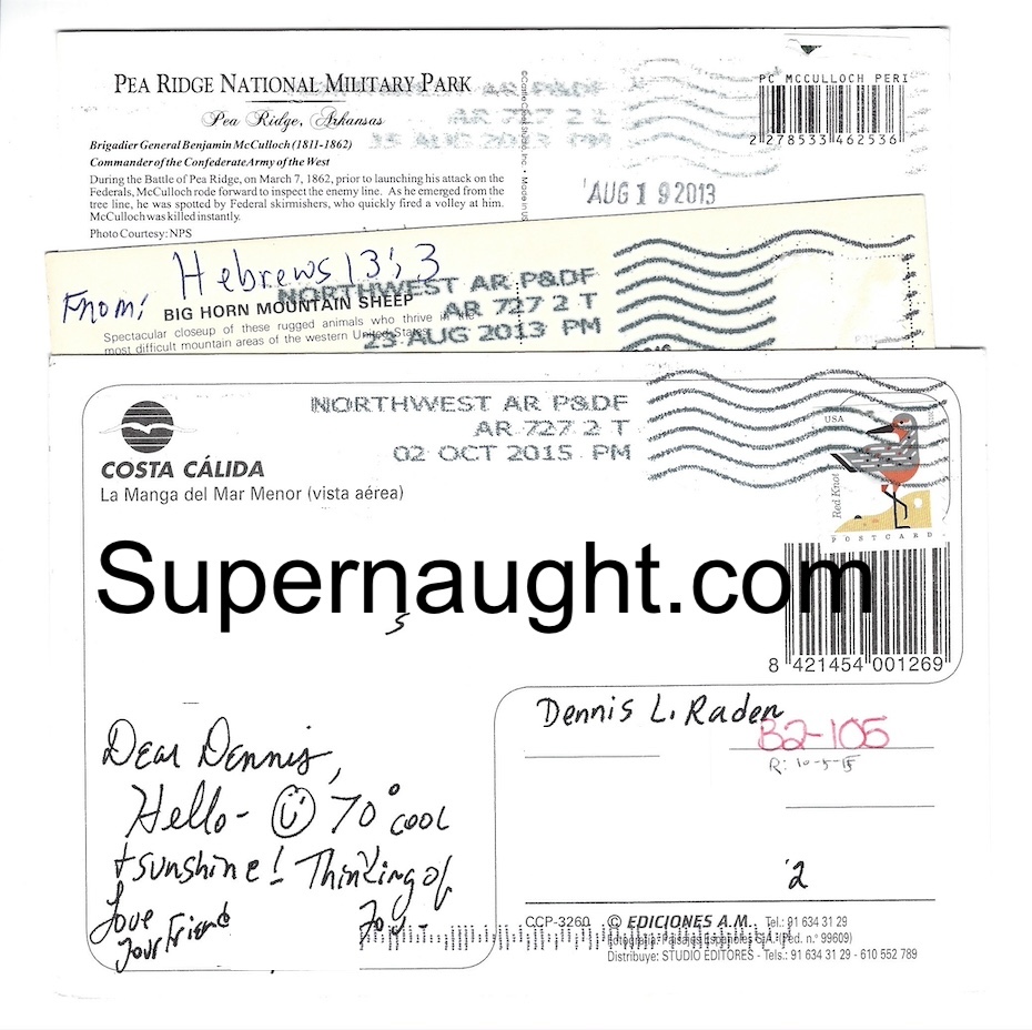Dennis Rader 3 Postcards Sent to BTK