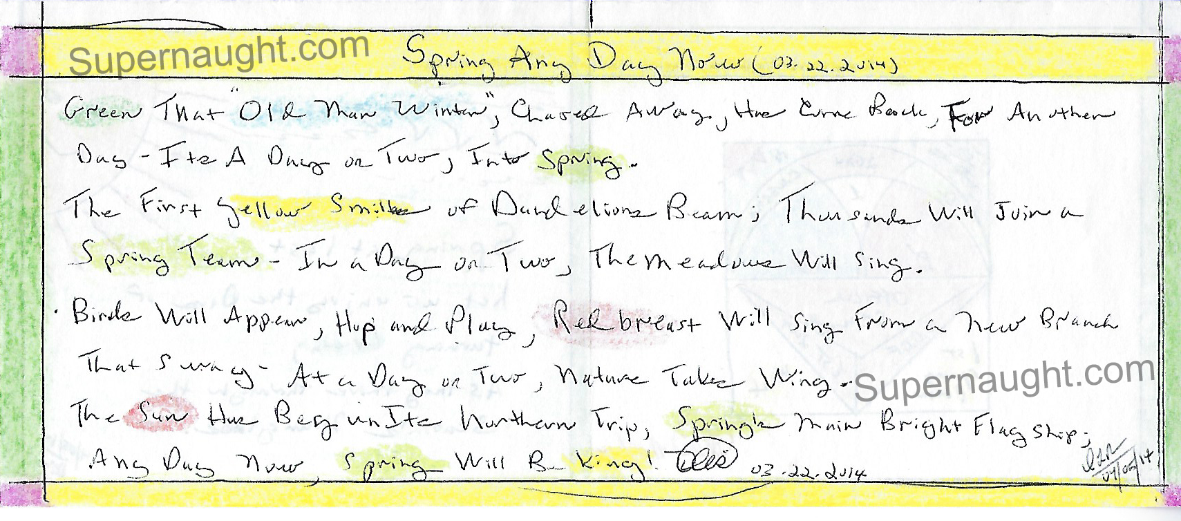 Dennis Rader BTK Signed Spring Greeting Card Artwork image 3
