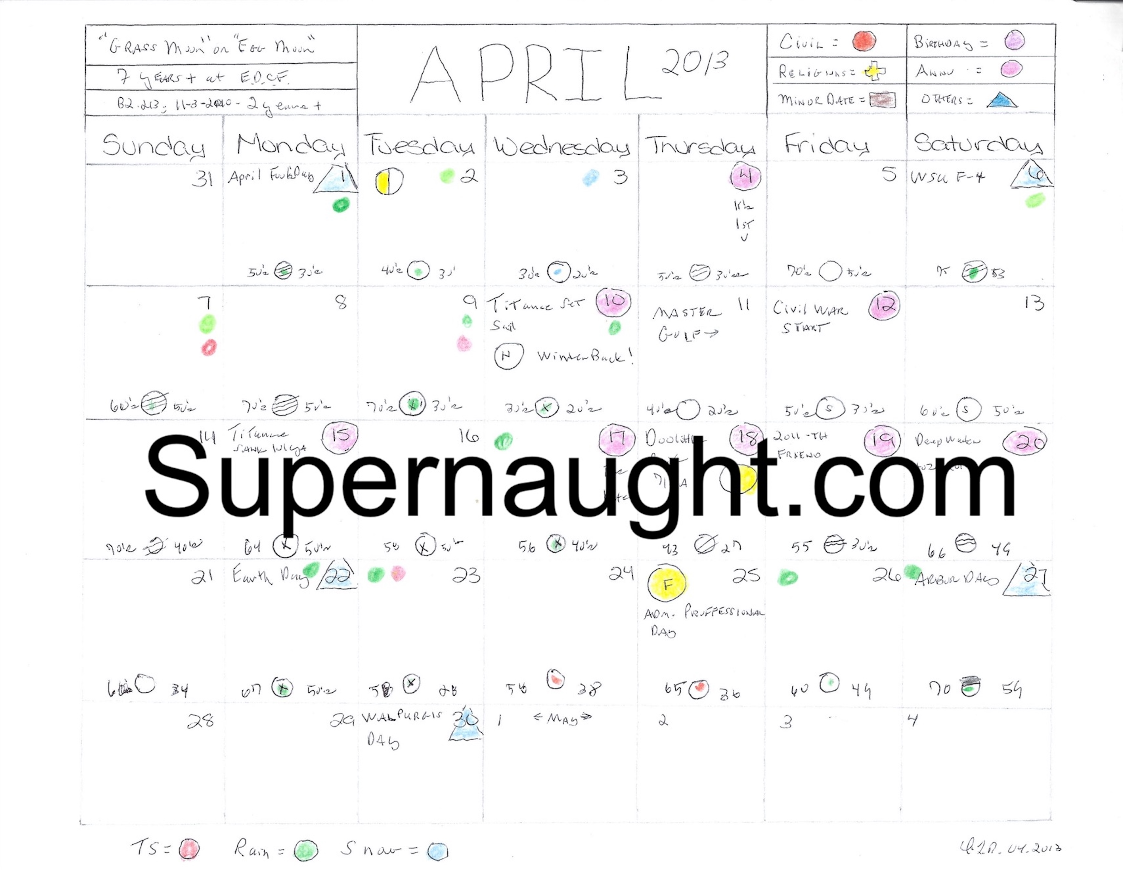 Dennis Rader Calendar Signed