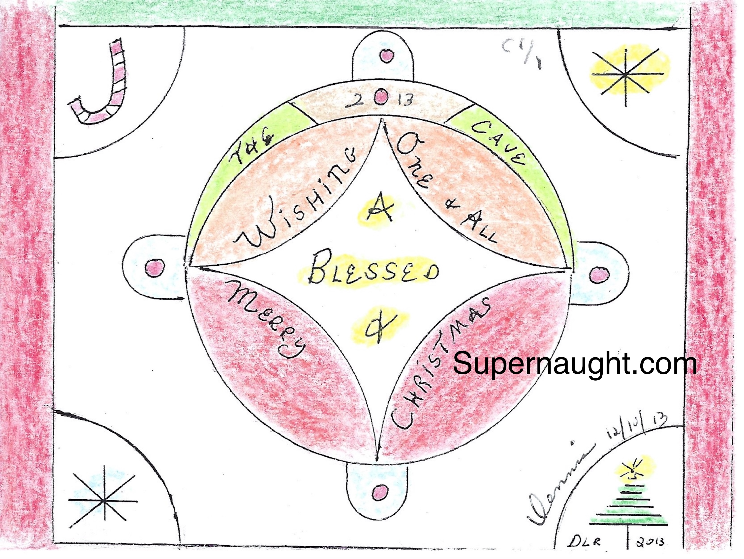 Dennis Rader Hand Drawn Christmas Card Signed