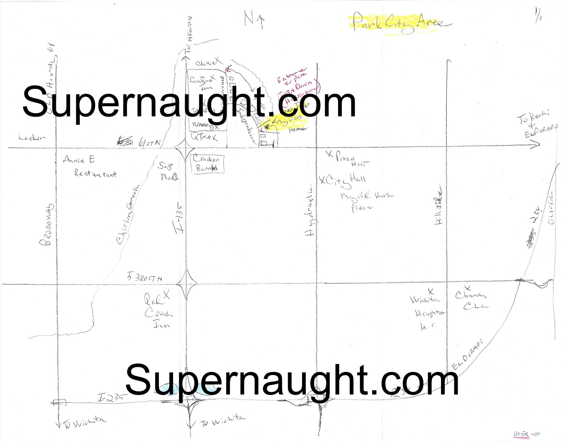 Dennis Rader Park City Kansas Map Artwork