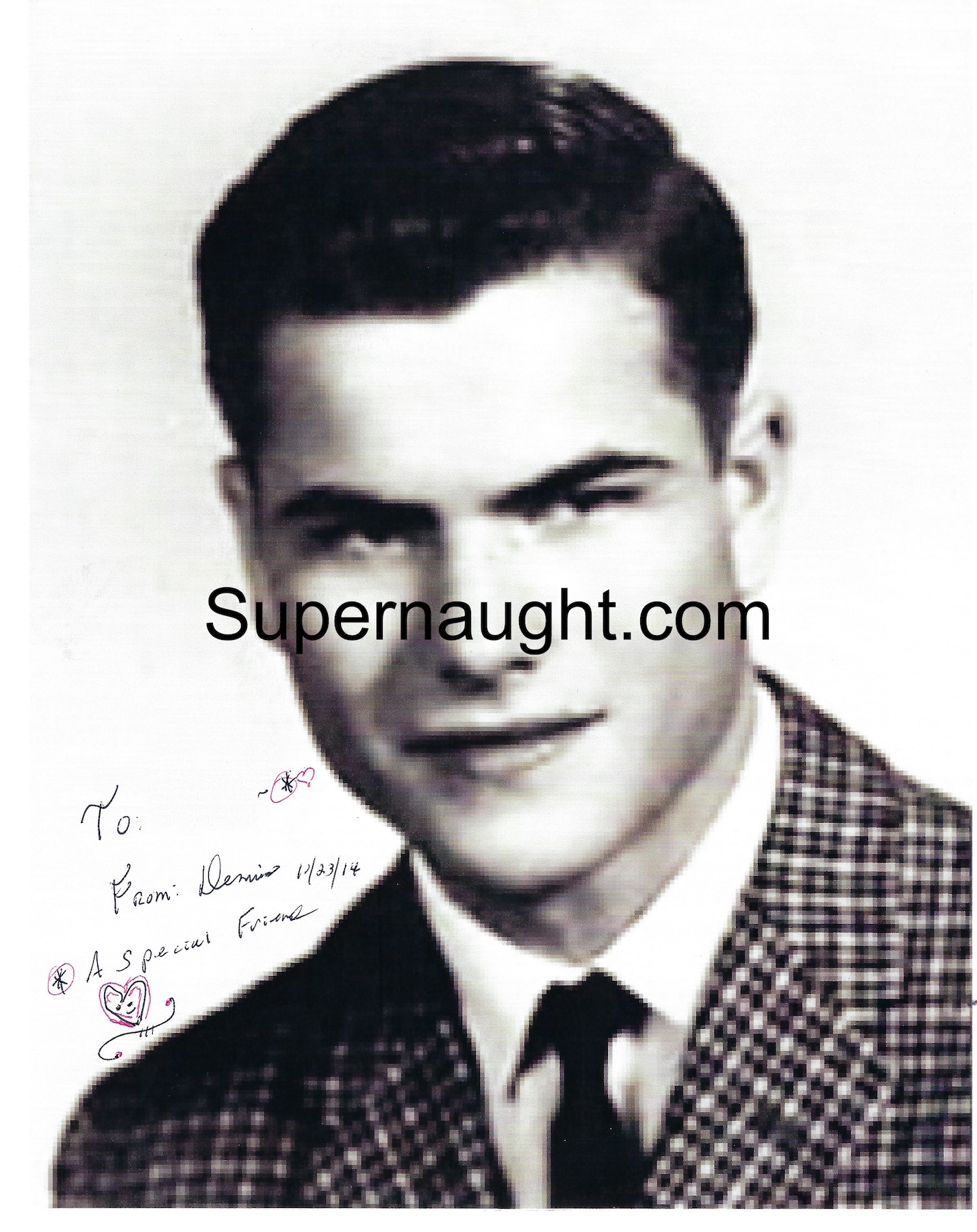 Dennis Rader Signed Photo With Hand Drawn Heart