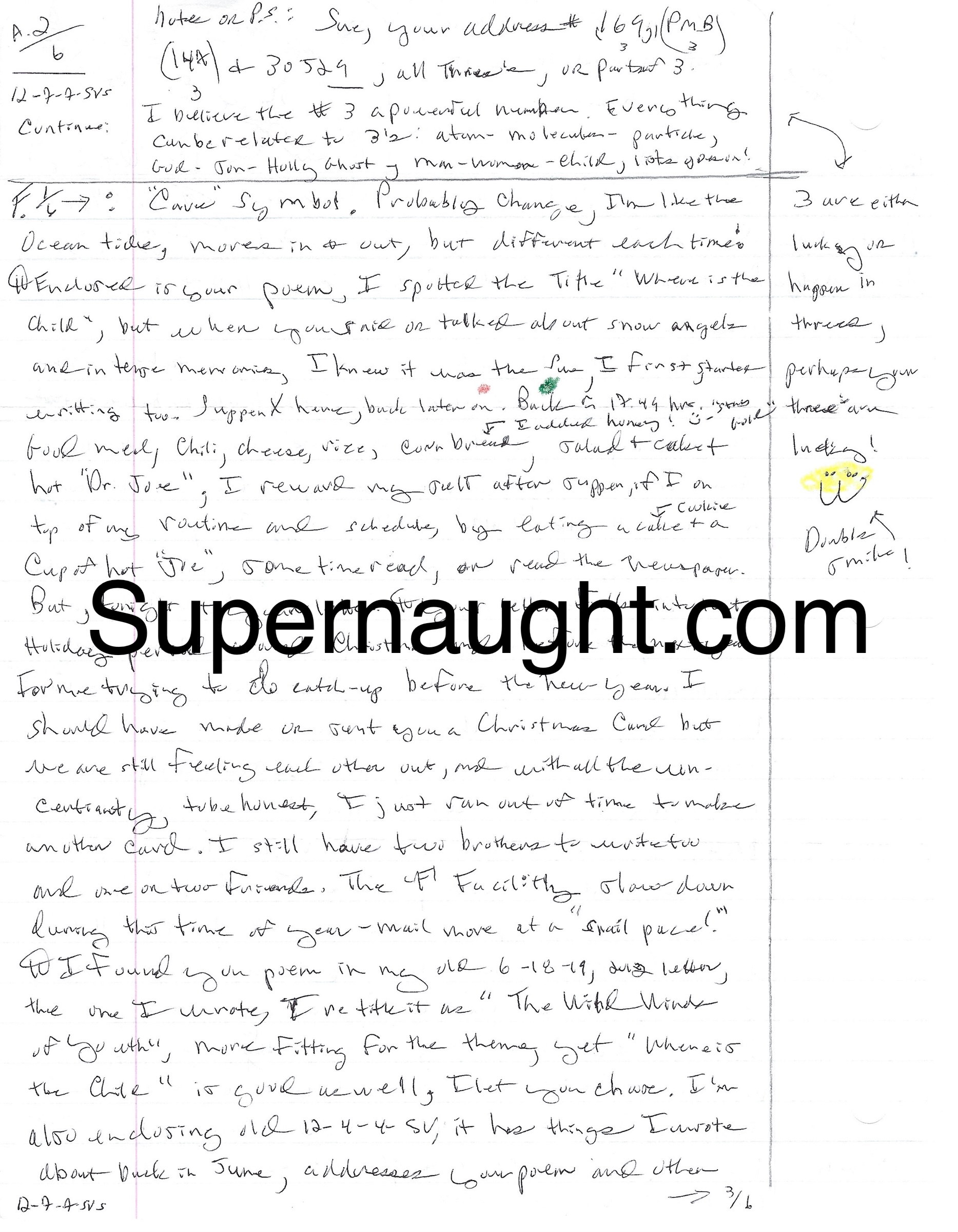 Dennis Rader Six Page Letter Christmas Tree Art and Envelope Both Signed image 2