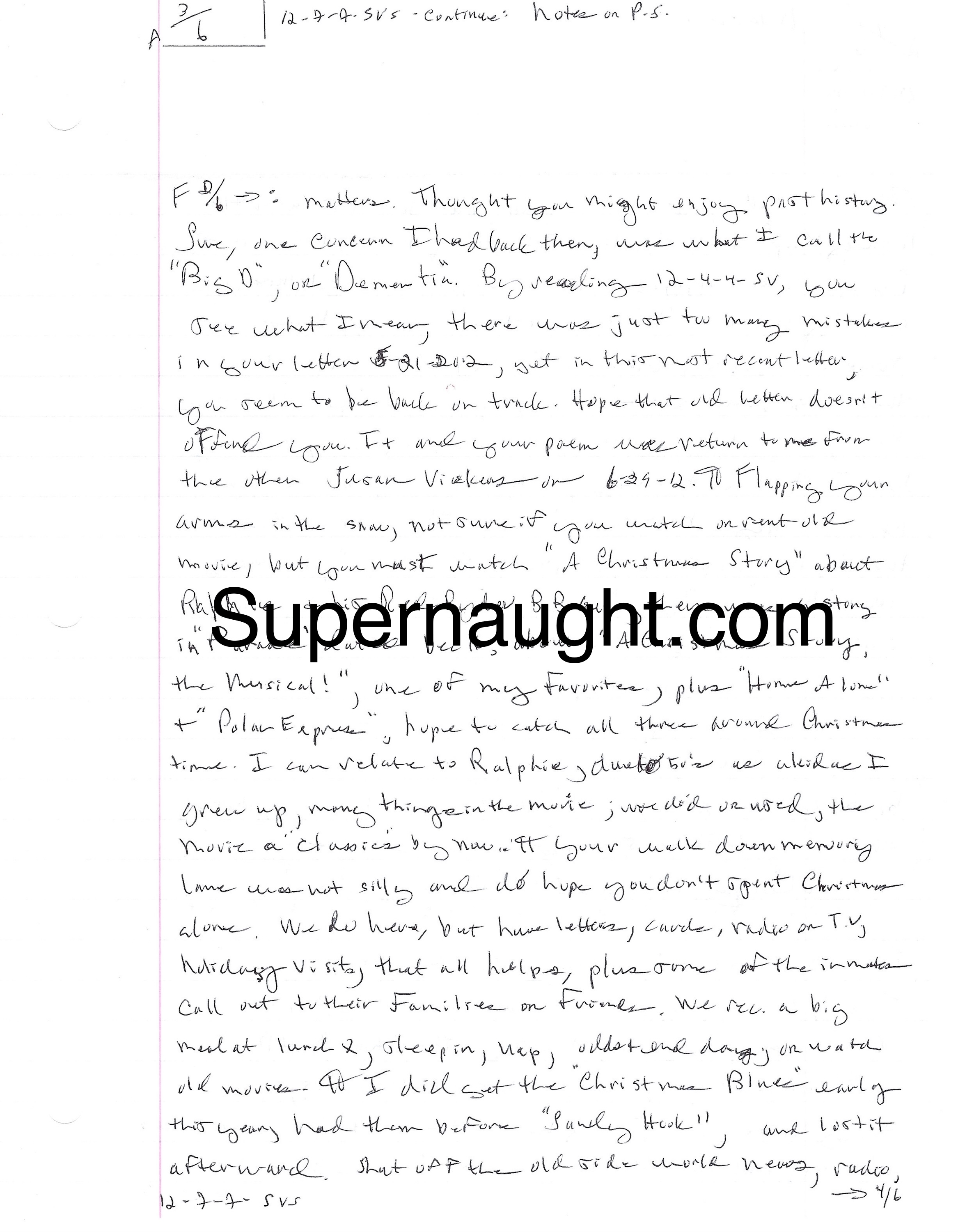 Dennis Rader Six Page Letter Christmas Tree Art and Envelope Both Signed image 3