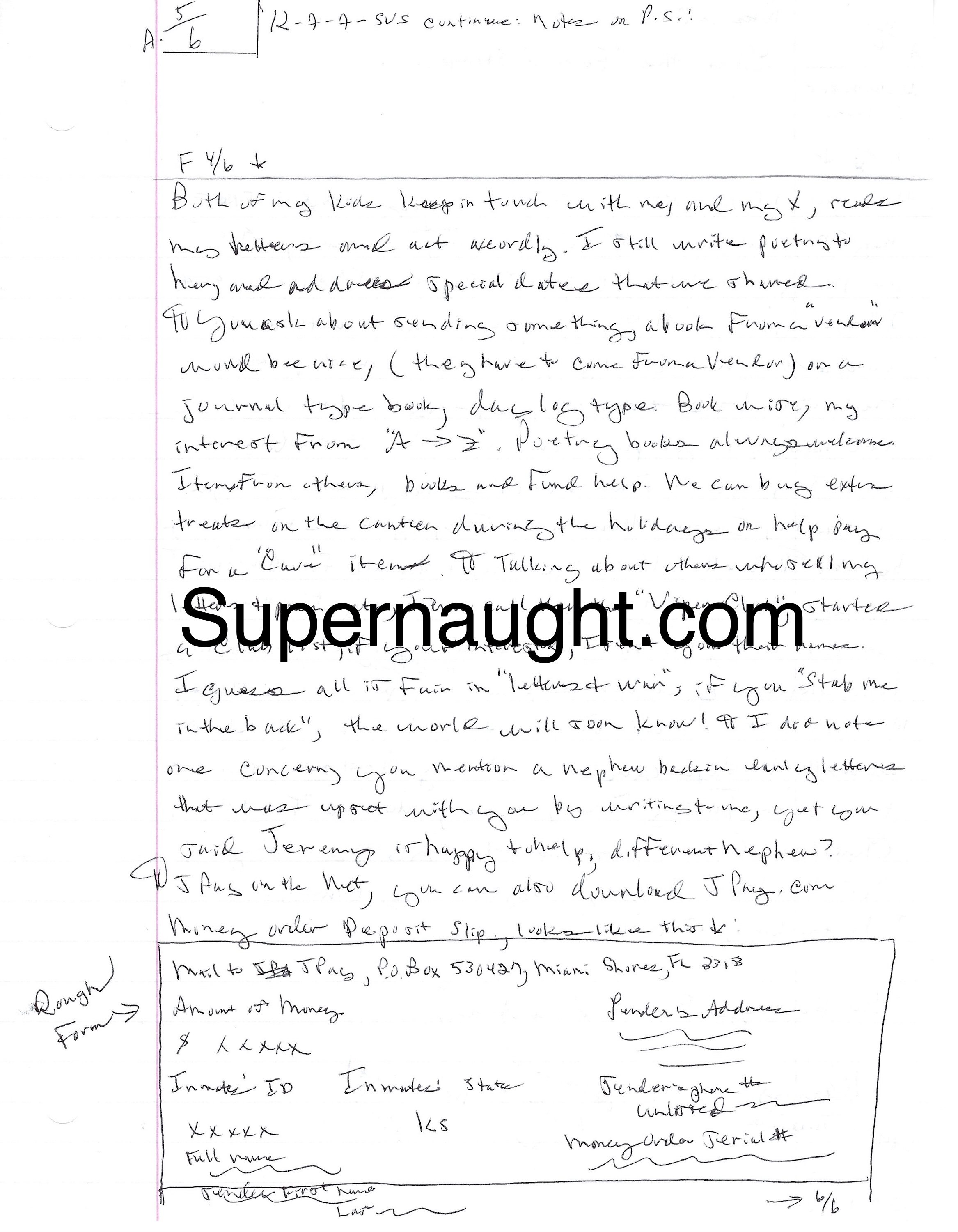Dennis Rader Six Page Letter Christmas Tree Art and Envelope Both Signed image 5