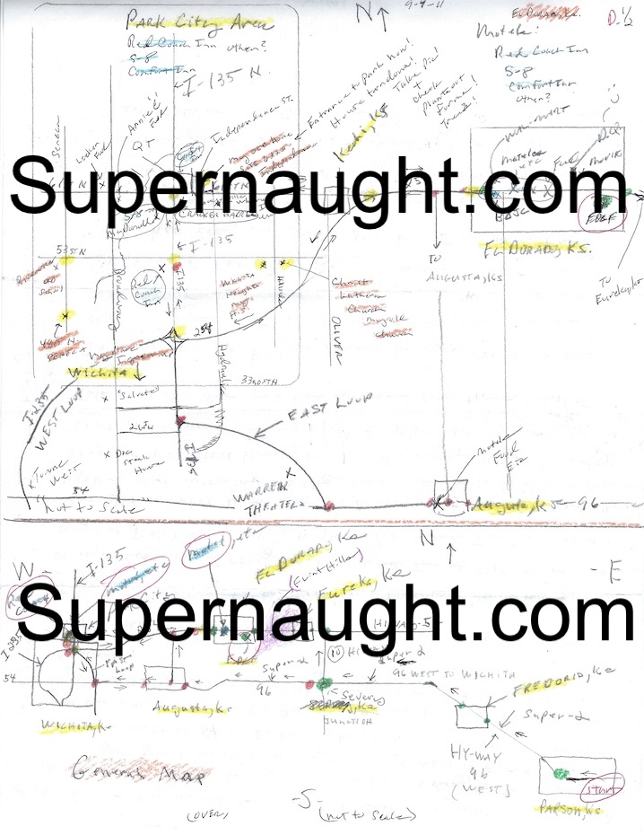 Dennis Rader Wichita Park City Map and Letter Signed