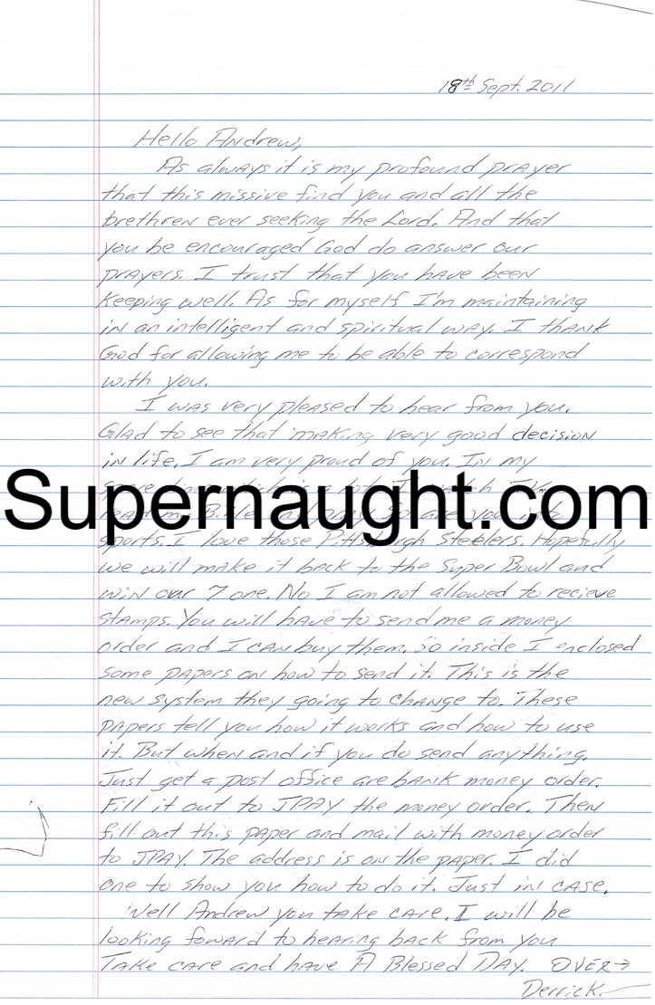 Derrick Lee Letter and Envelope Set Signed