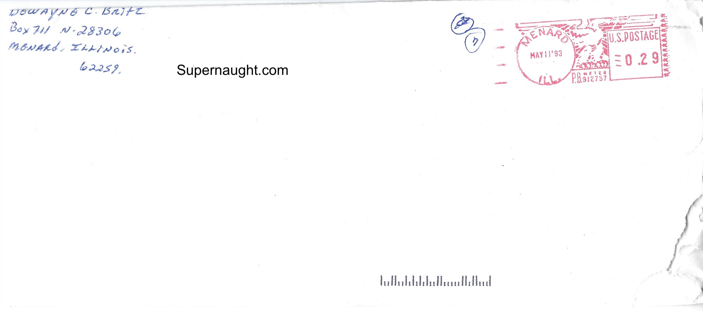 Dewayne Britz Letter and Envelope Signed image 3
