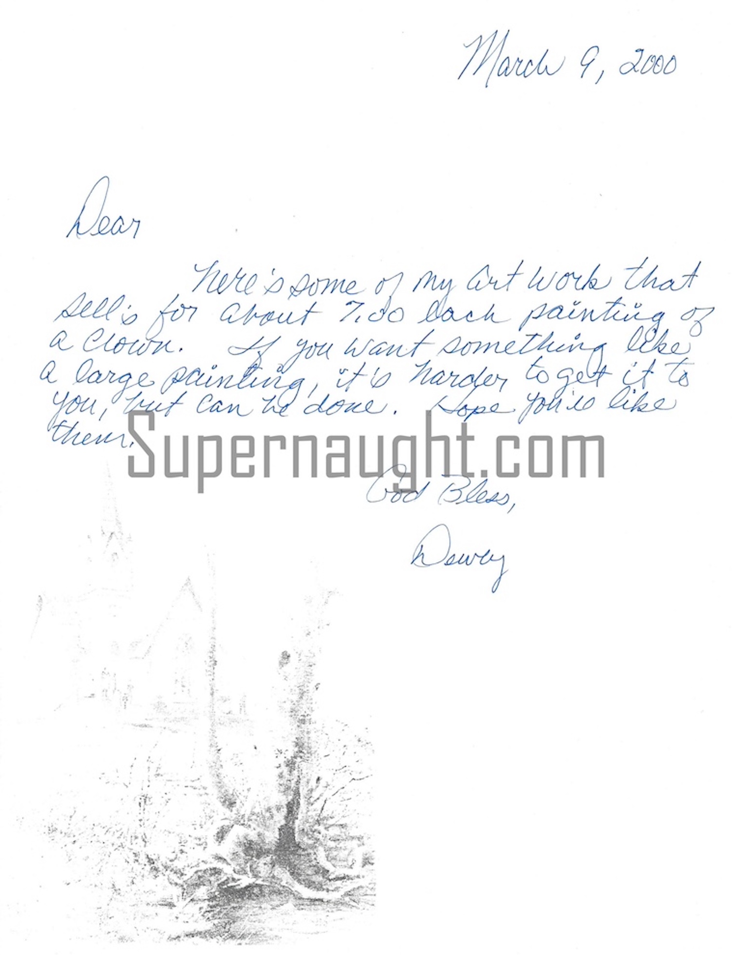 Dewey Moore Signed Letter from Death Row with Article