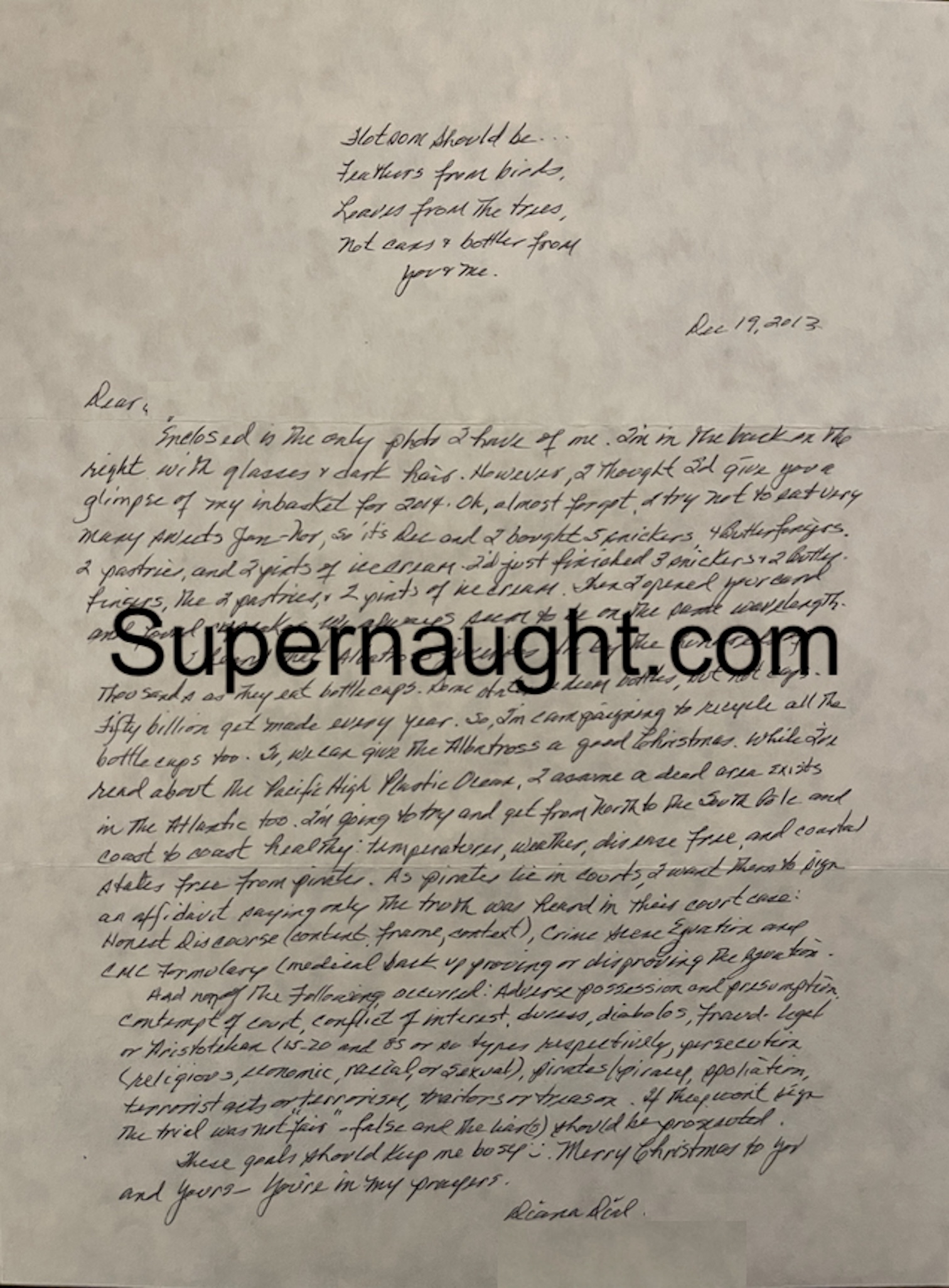 Diana Dial Drawing and Letter Signed image 2