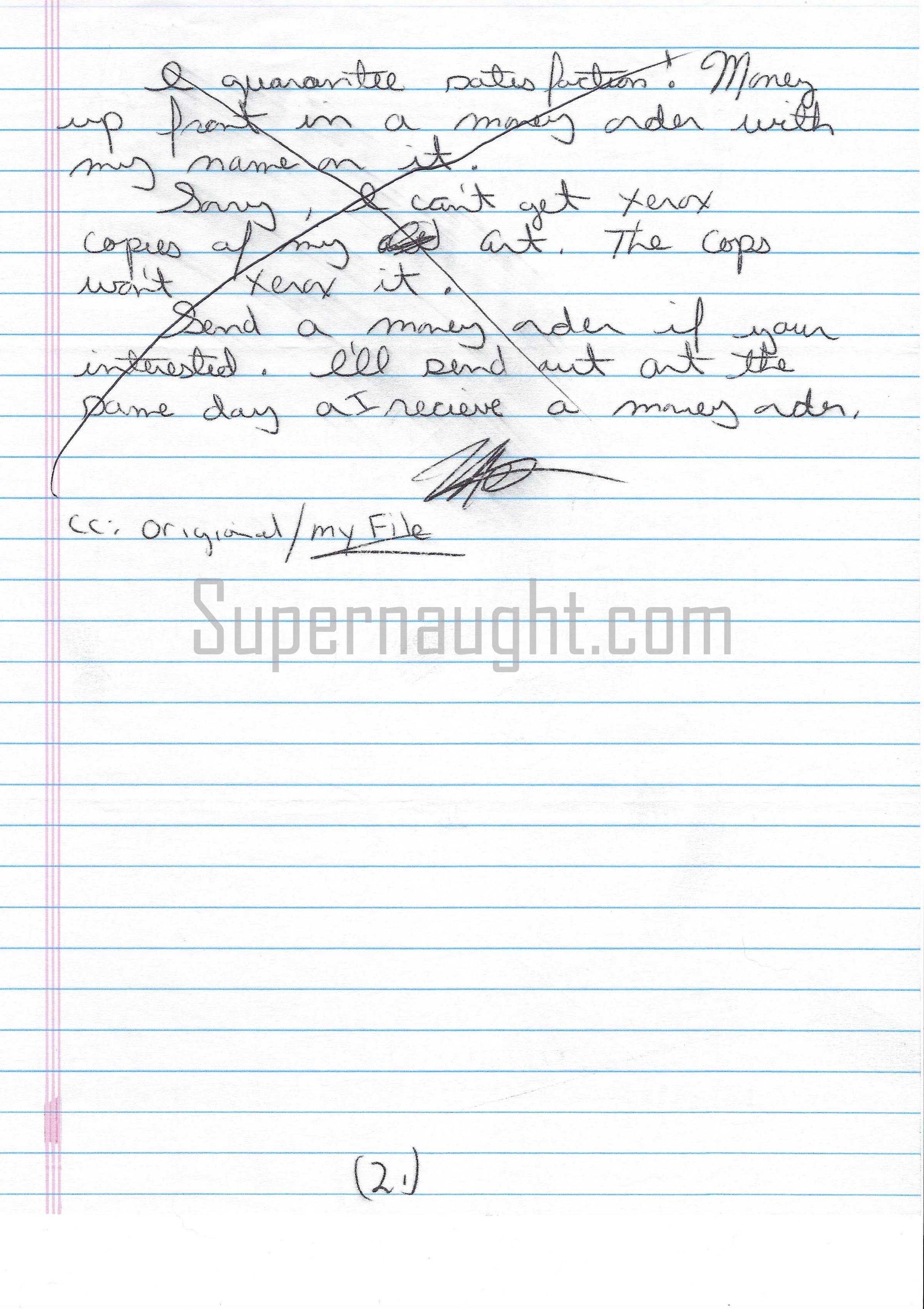 Donald Leroy Evans Signed Letter image 2