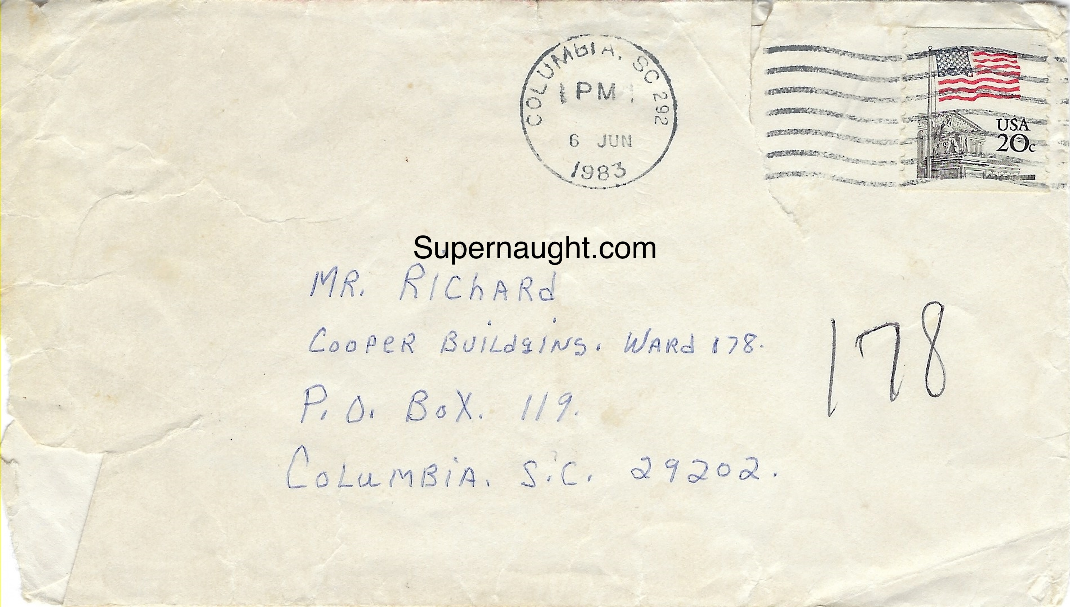 Donald Pee Wee Gaskins Handwritten Letter and Envelope Set Both Signed image 3