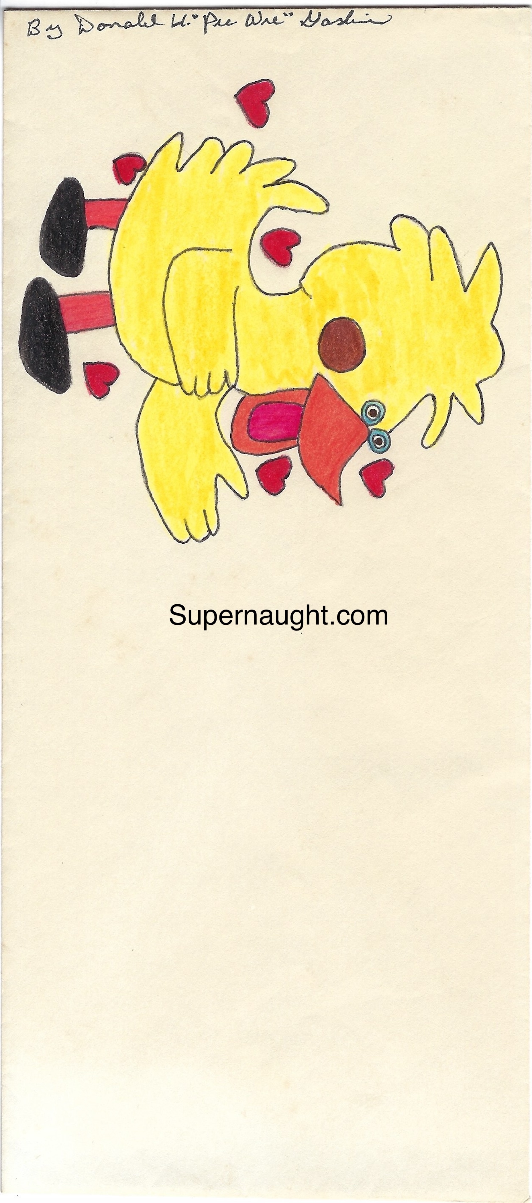 Donald Pee Wee Gaskins Signed Envelope Art image 2