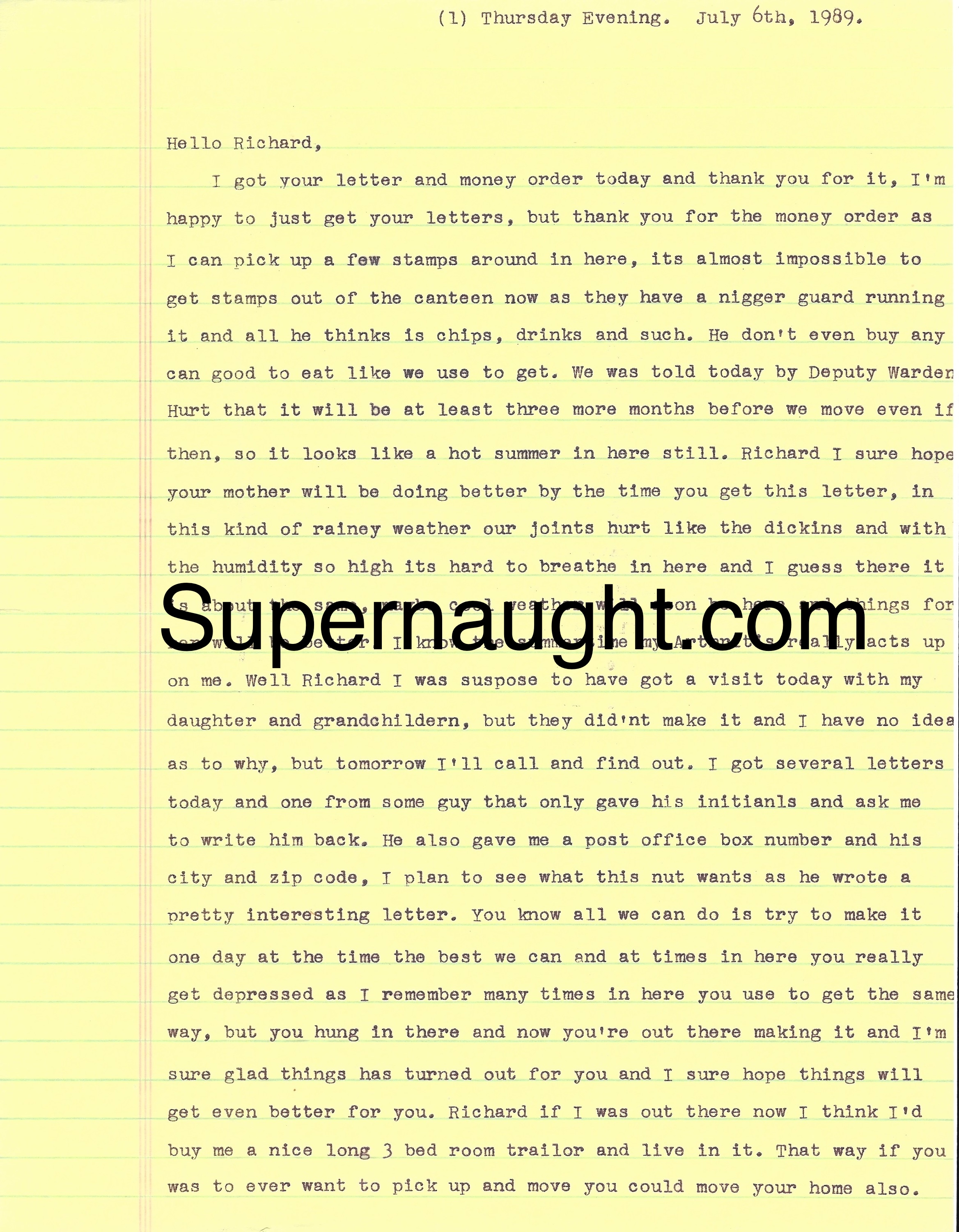 Donald Pee Wee Gaskins Signed Letter and Envelope Set image 2