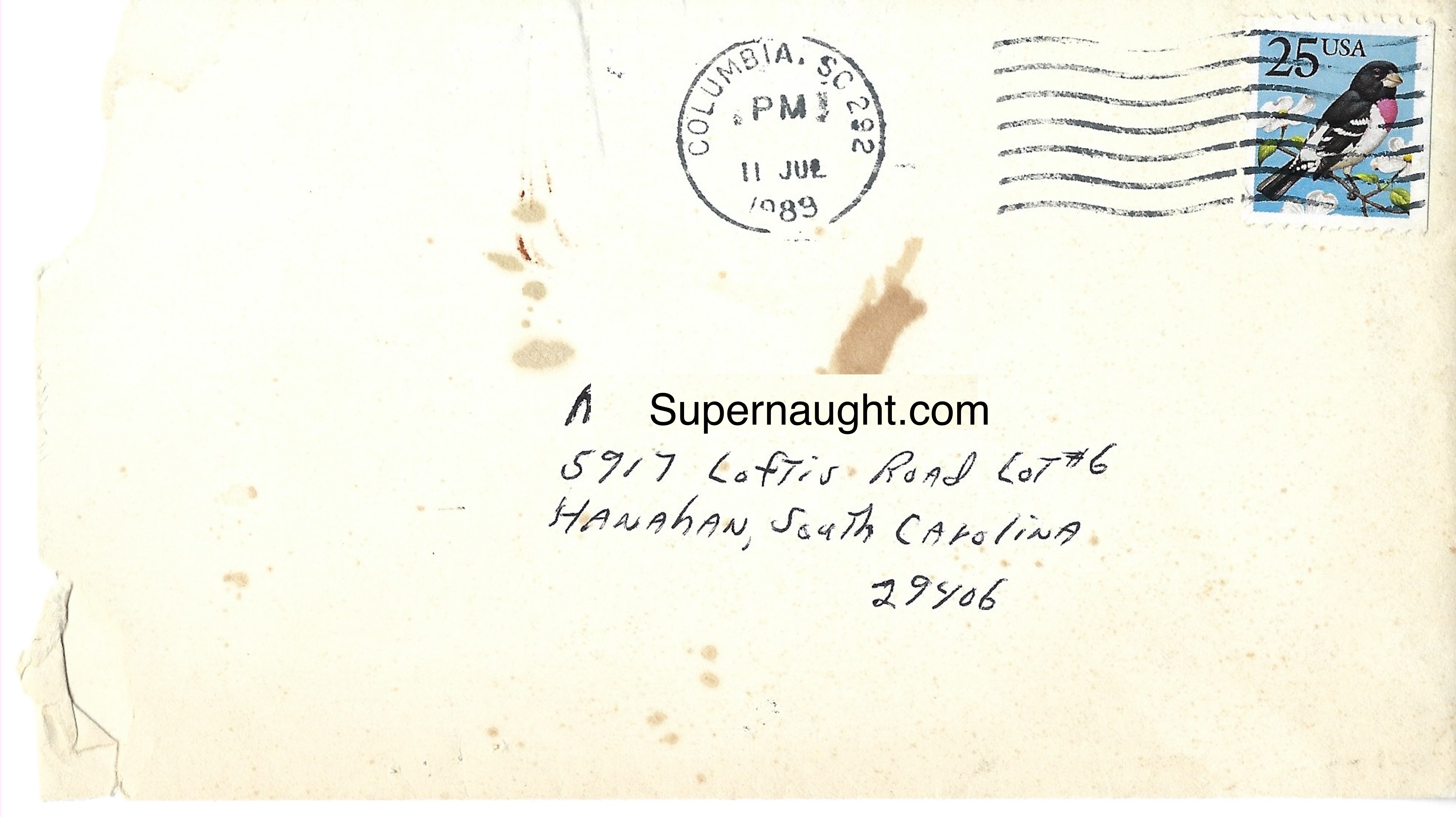 Donald Pee Wee Gaskins Signed Letter and Envelope Set image 3