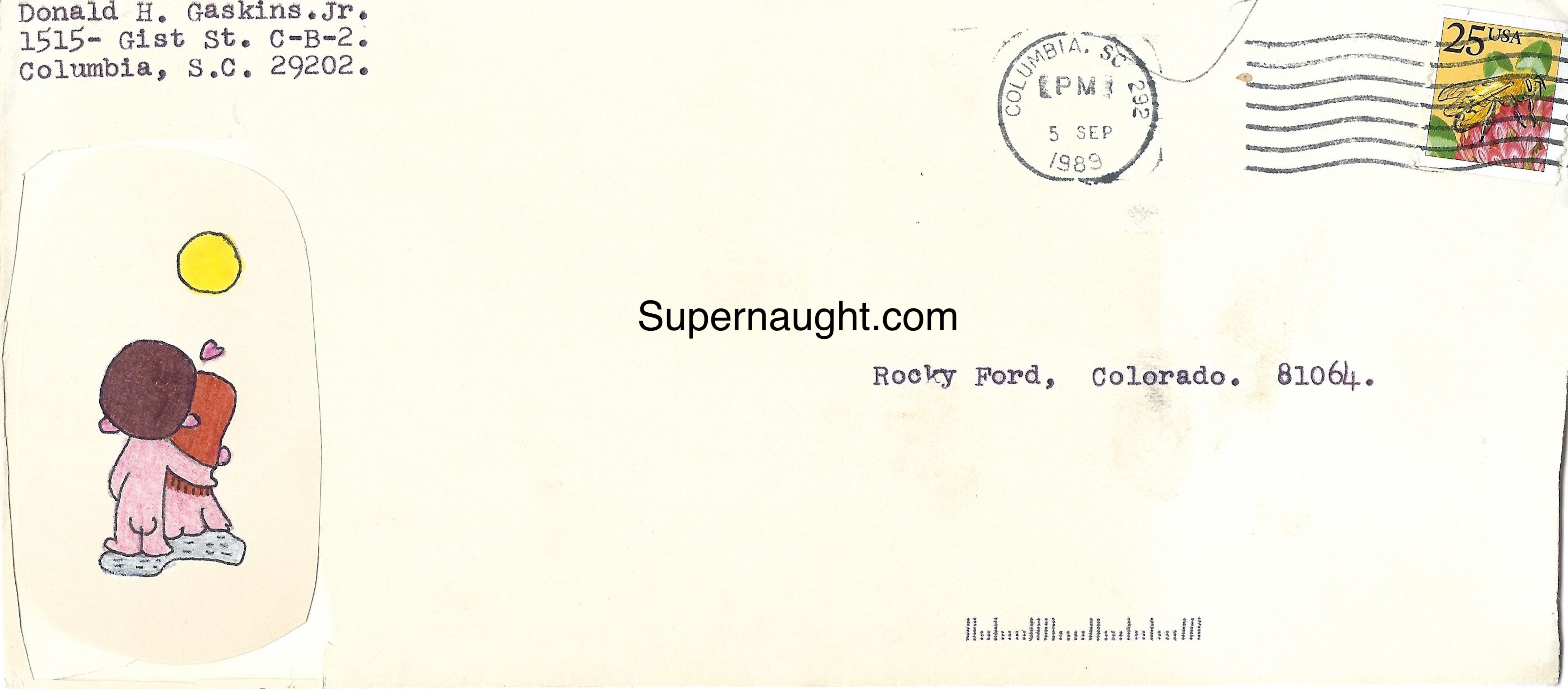 Donald Pee Wee Gaskins Signed Letter With Envelope Artwork image 4