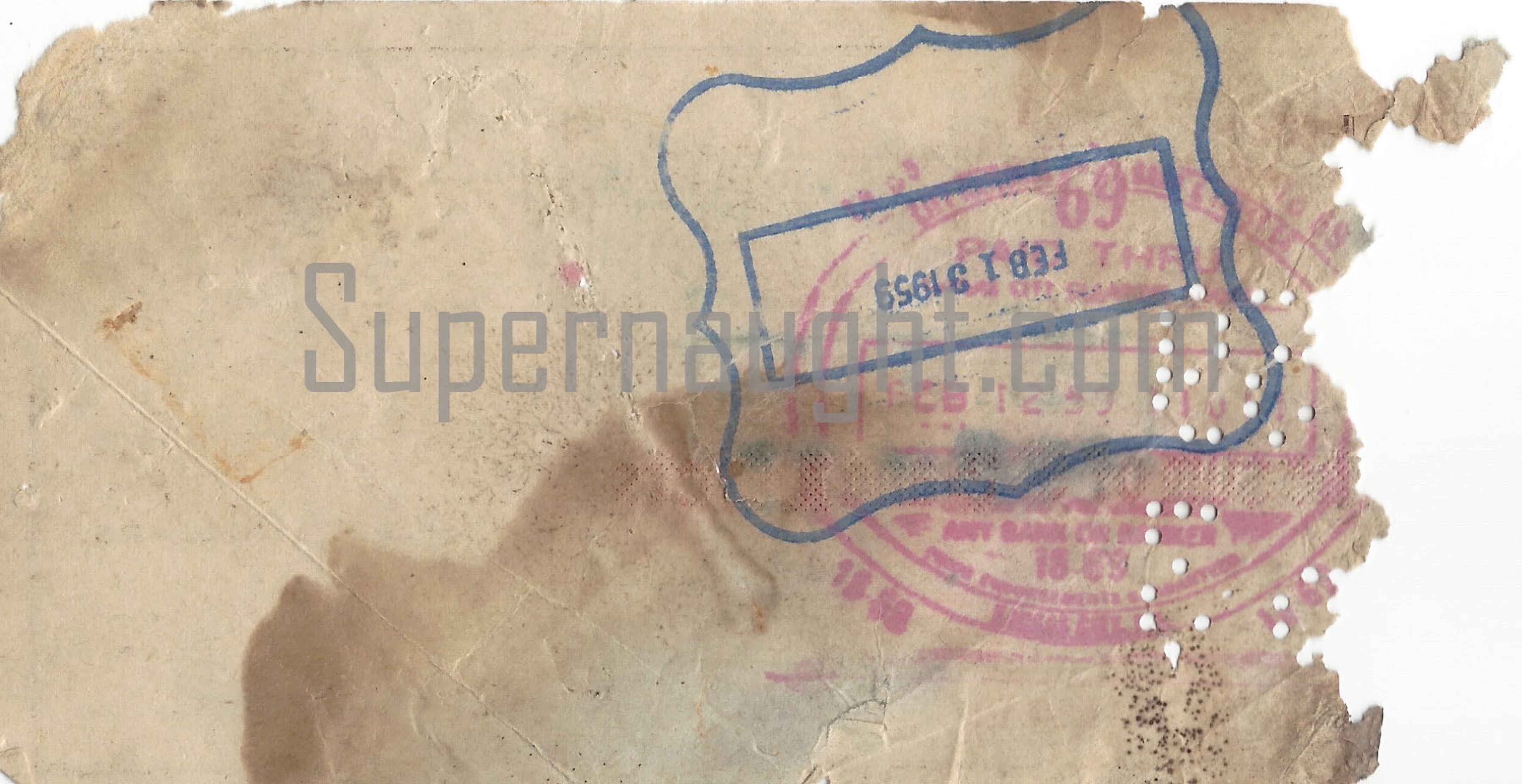 Donald Shorty Shea February 1959 Partial Cancelled Check Manson Family Victim image 2