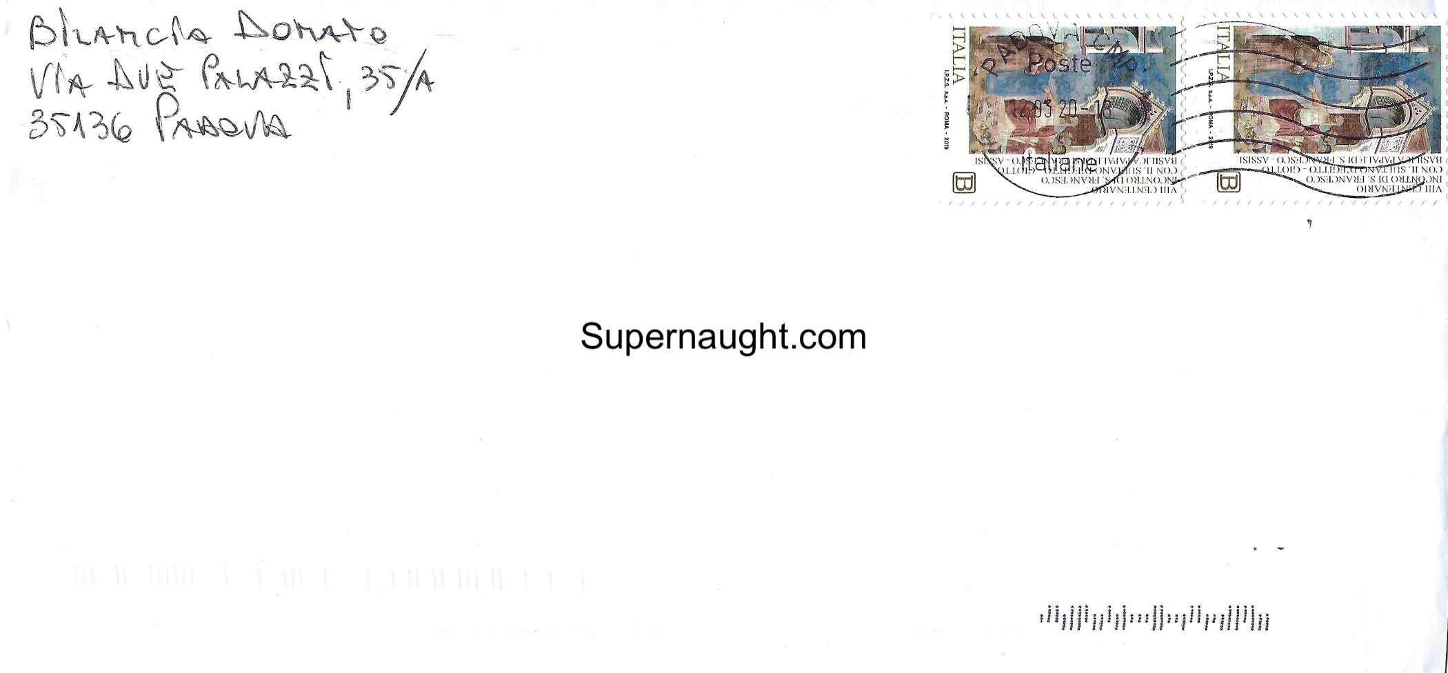 Donato Bilancia Letter and Envelope Both Signed image 3
