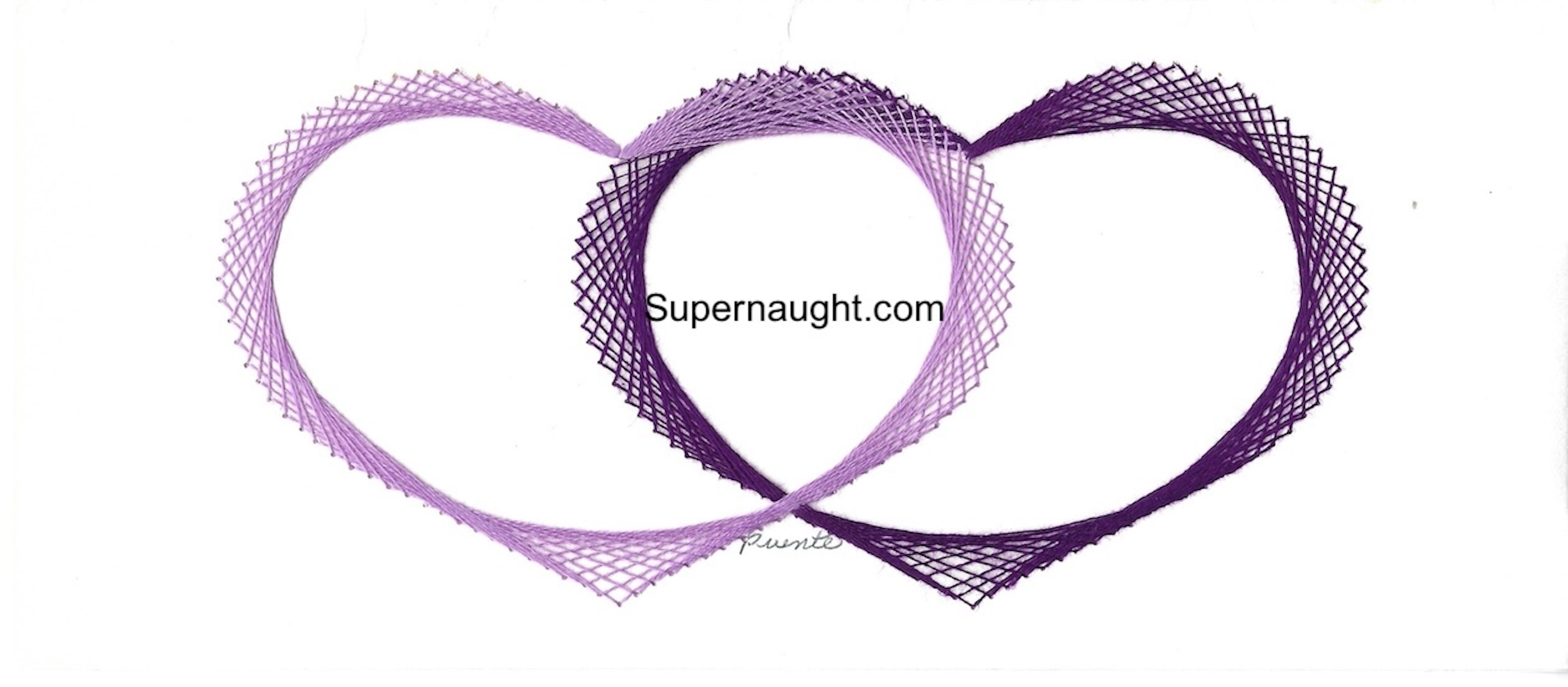 Dorothea Puente Double Heart Art Signed