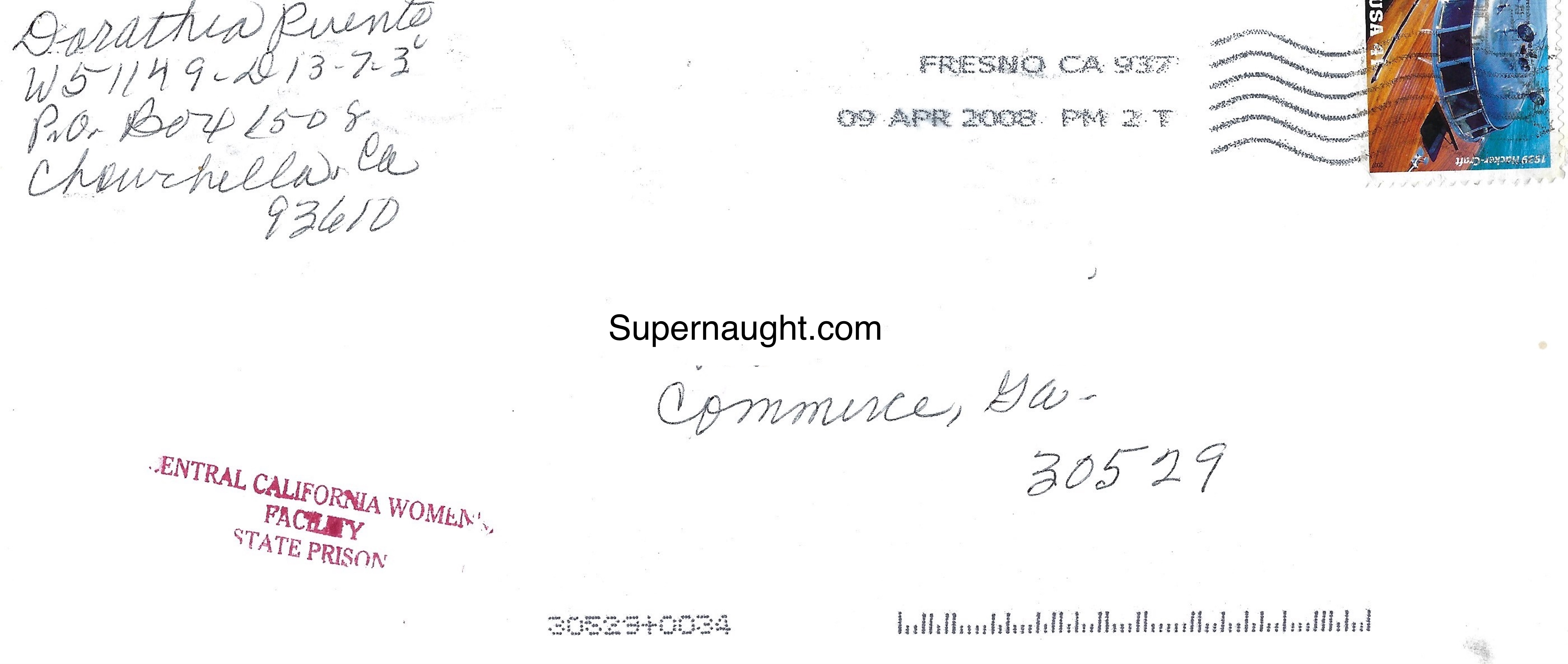 Dorothea Puente Letter and Envelope Both Signed With Wristband image 3