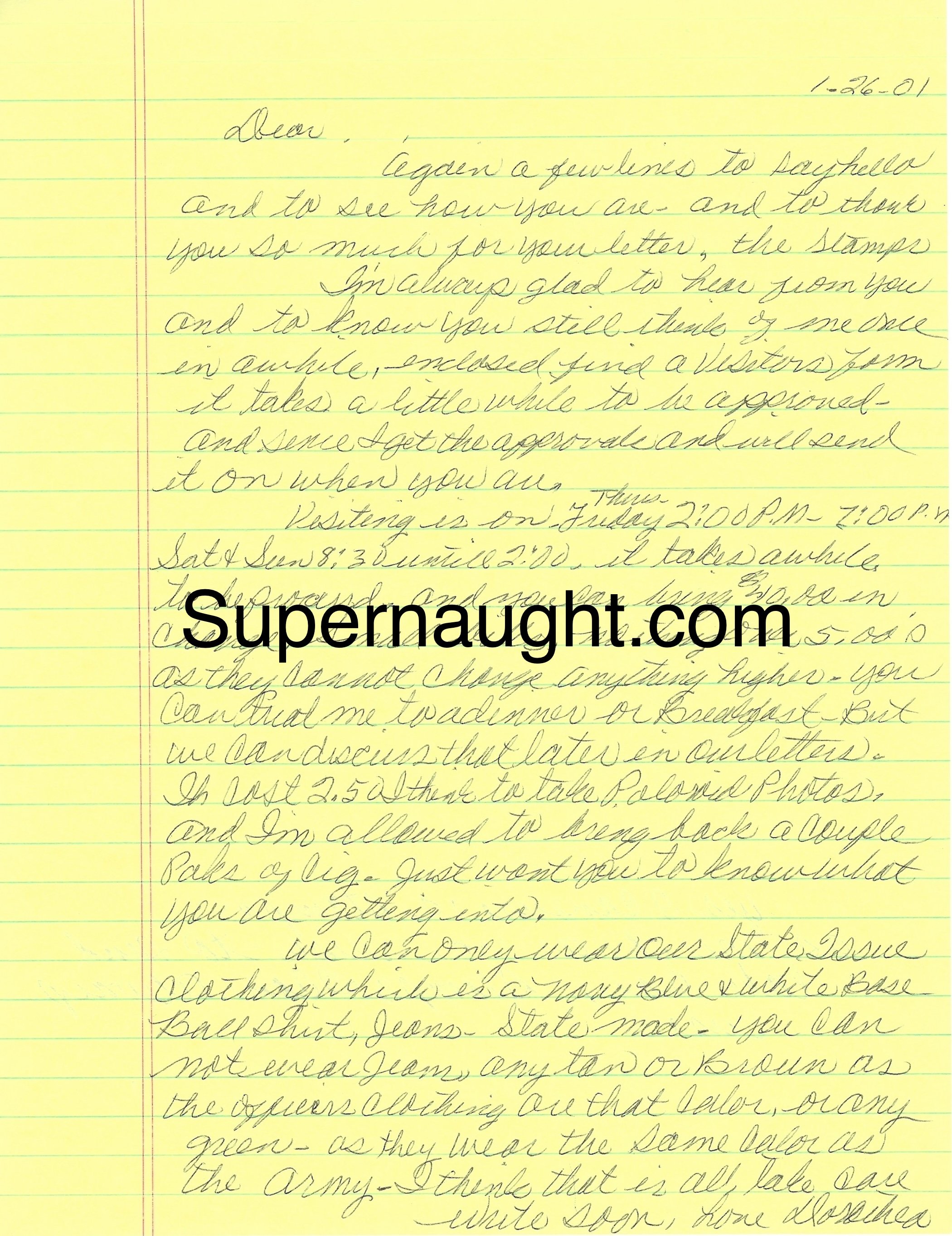 Dorothea Puente Letter and Envelope Set Signed with Visiting Application