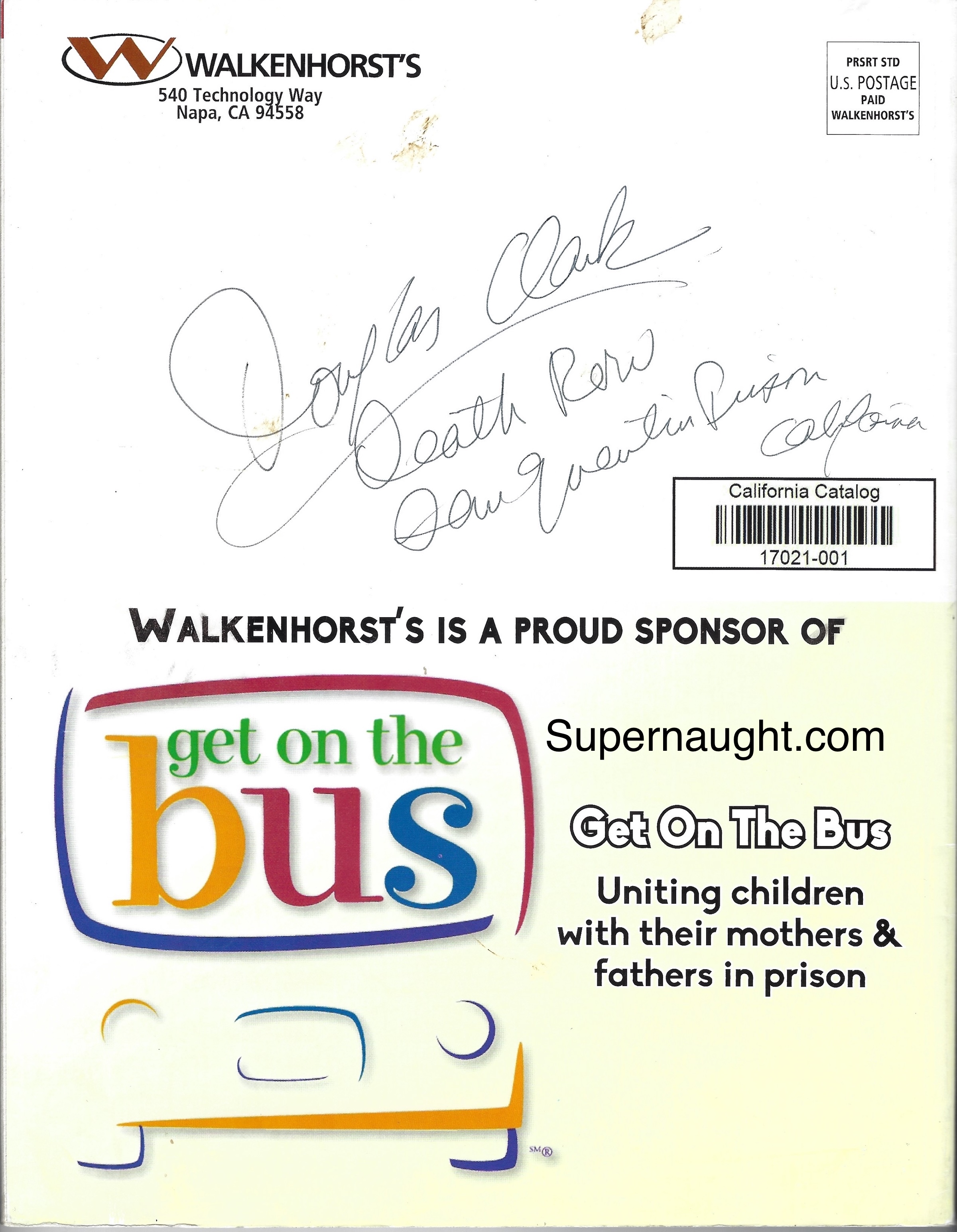Douglas Clark Autographed Vendor Catalog
