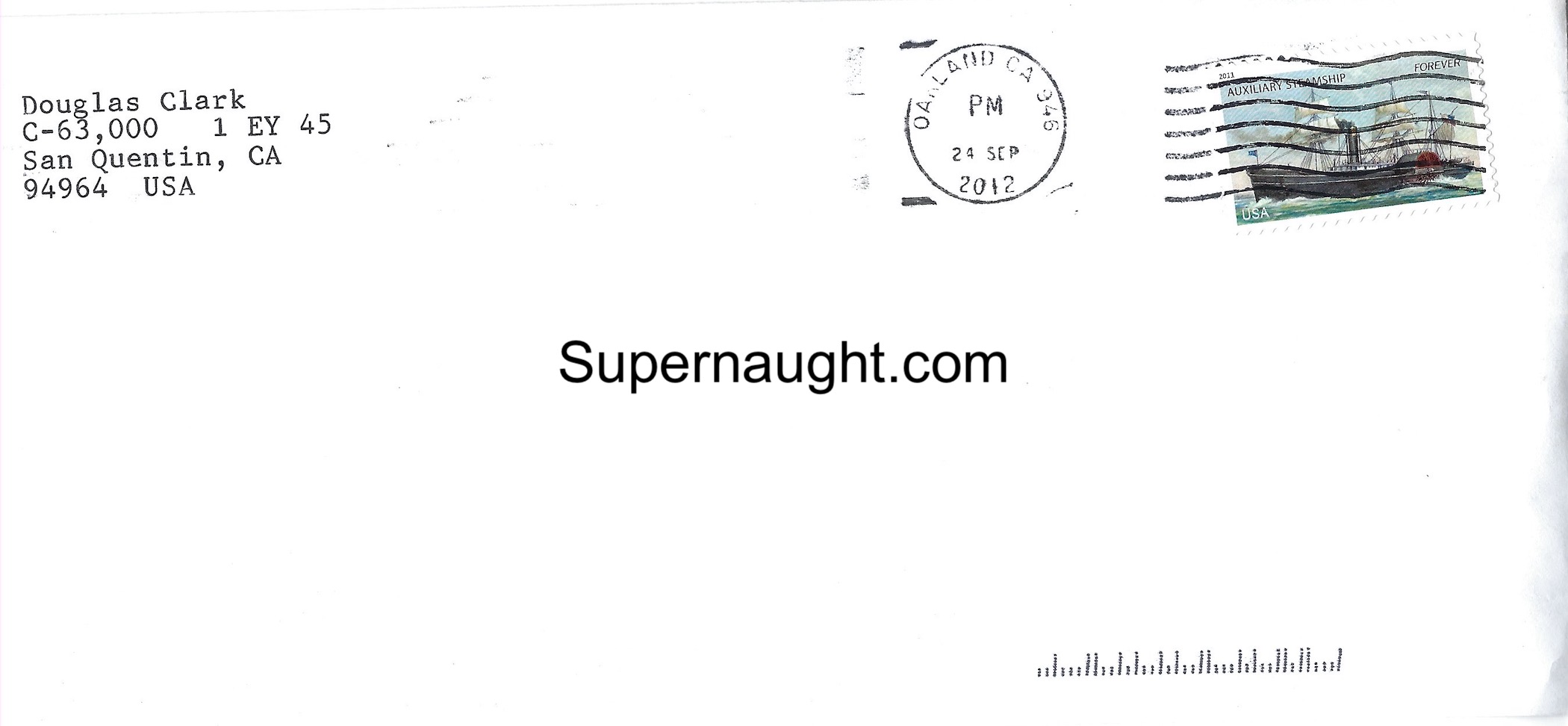 Douglas Clark Letter and Note Both Signed With Envelope image 5