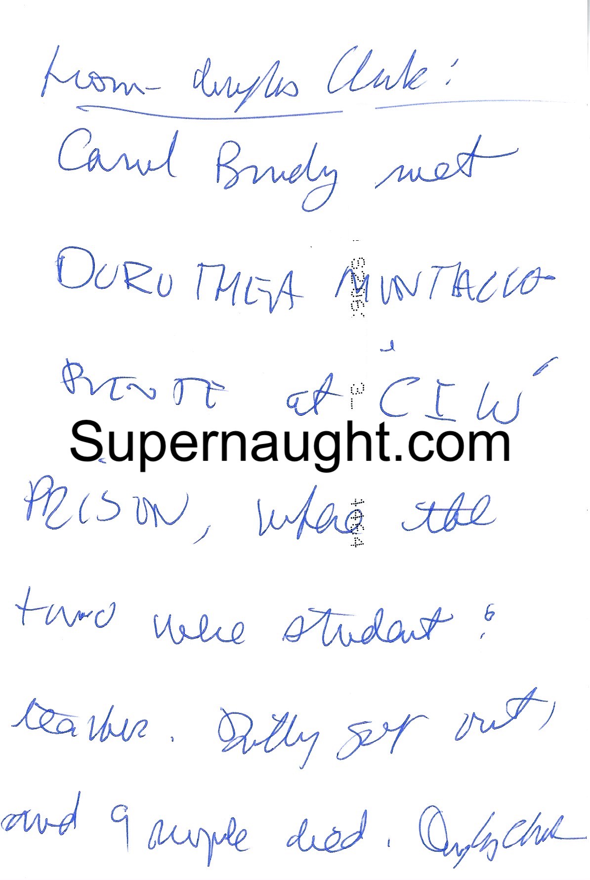 Douglas Clark Signed Carol Bundy Butch Photo image 2