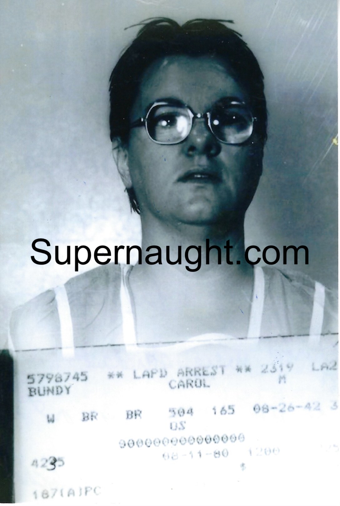 Douglas Clark Signed Carol Bundy Butch Photo