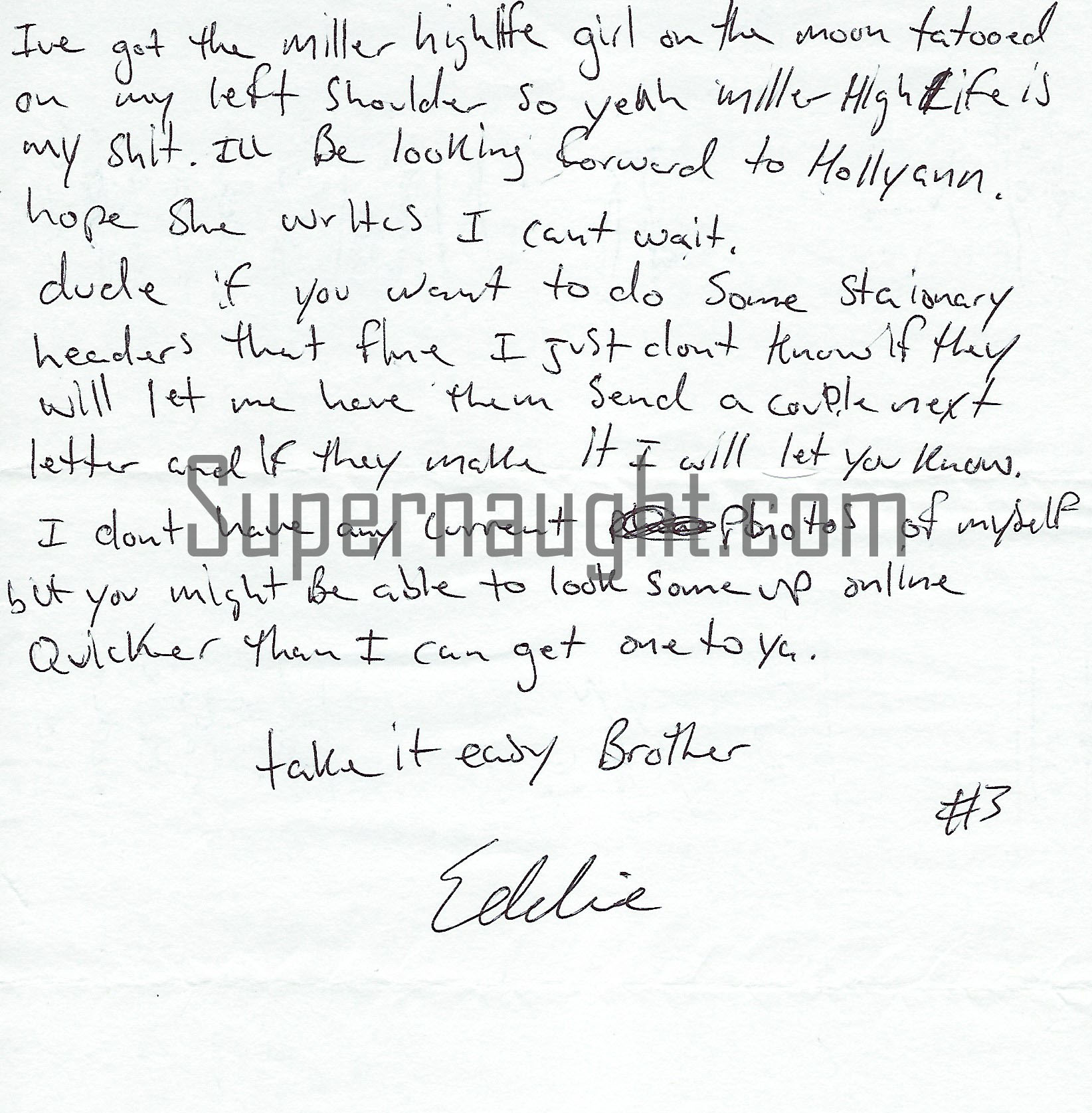 Eddie Routh Letter And Envelope Set Both Signed image 3