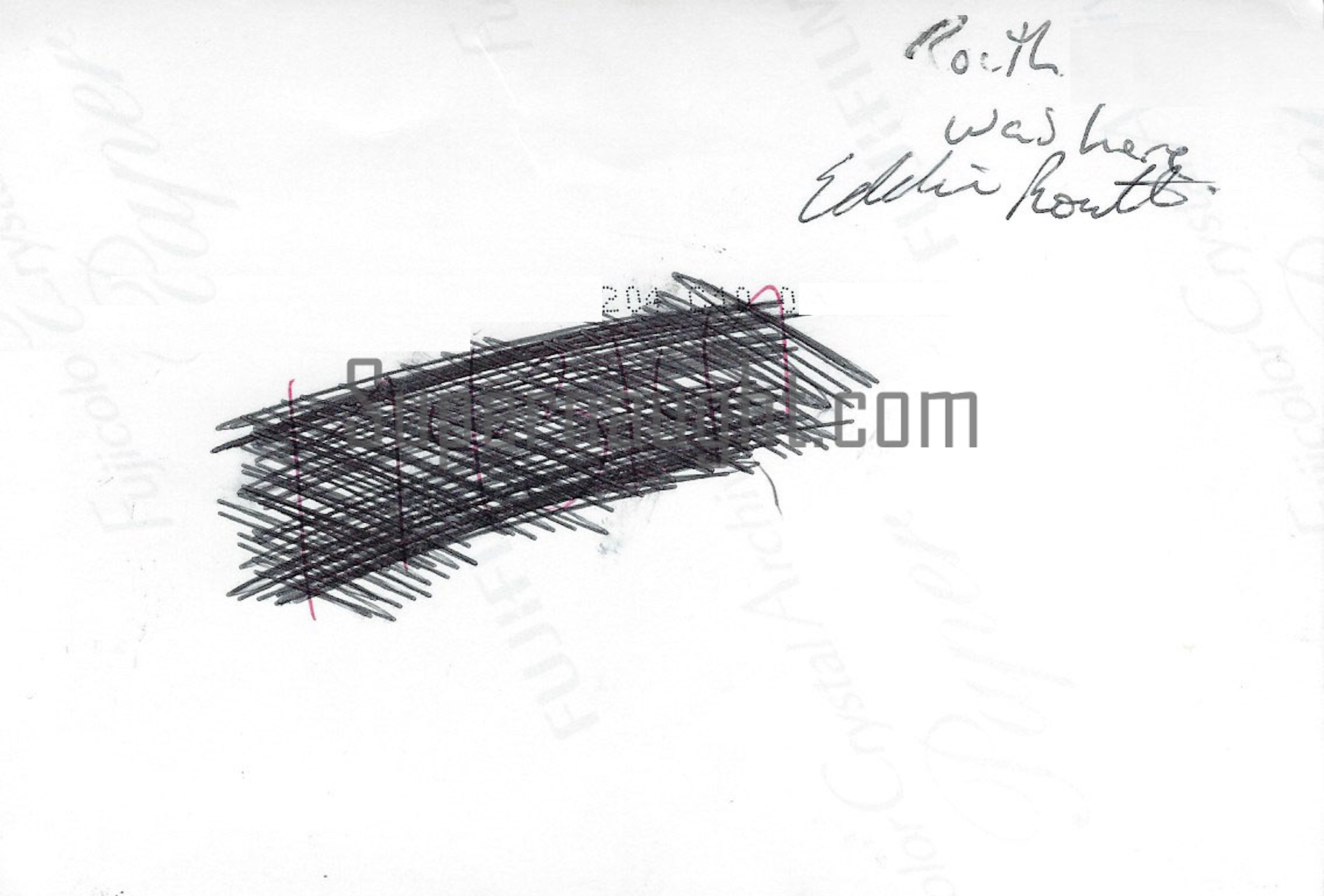 Eddie Routh Signed Female Photo
