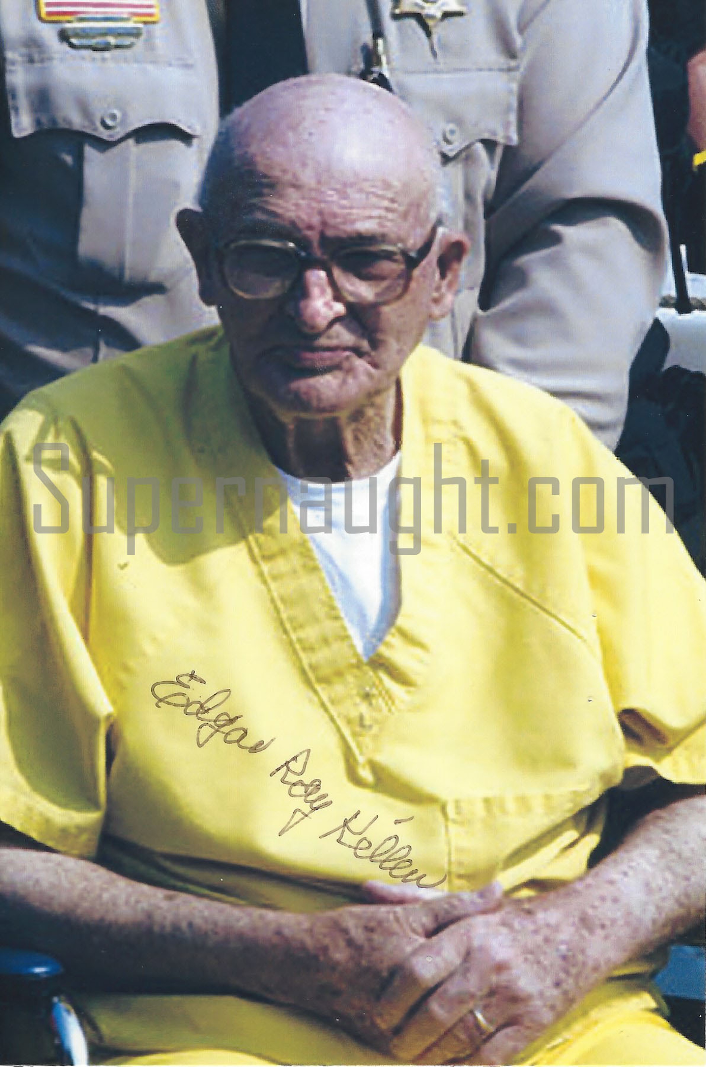 Edgar Ray Killen Signed Photo Taken During His Trial