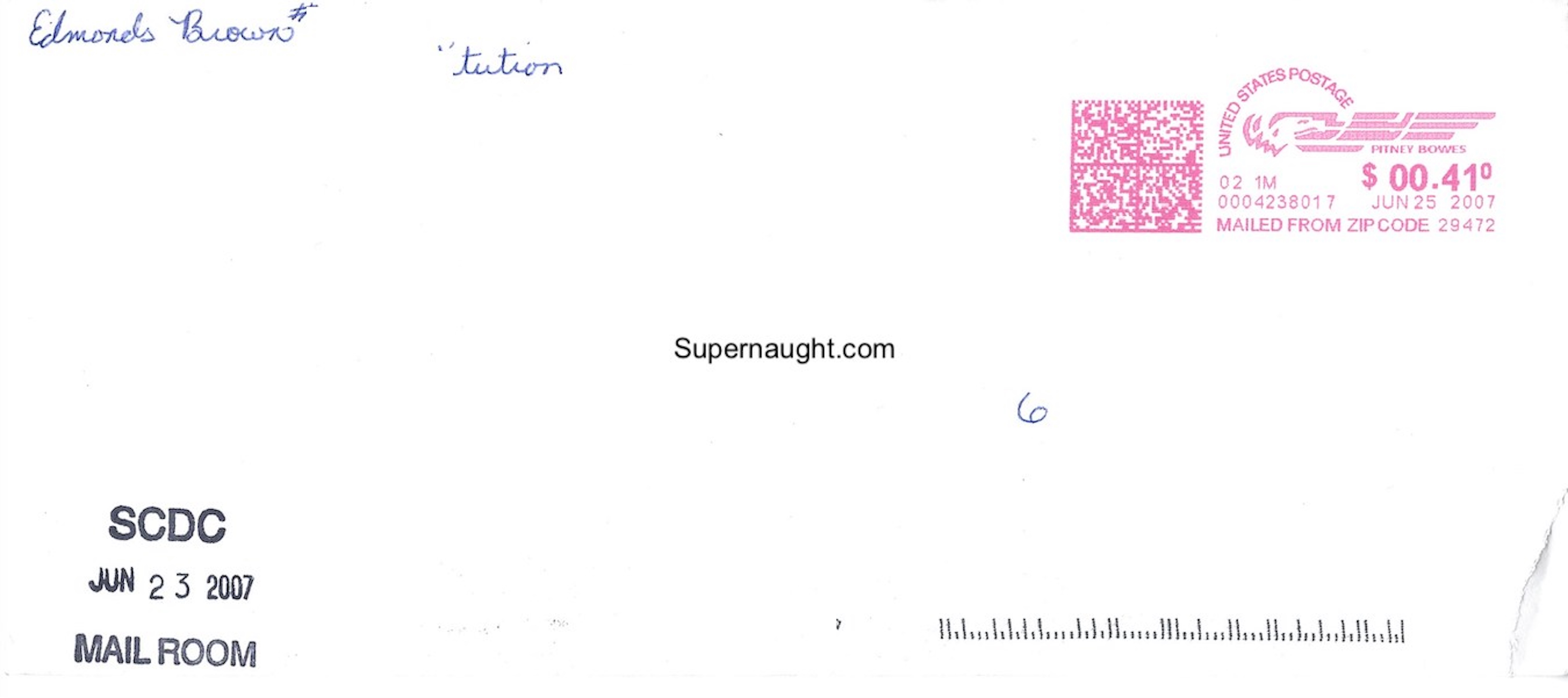 Edmonds Brown Letter Artwork And Envelope Set All Signed image 3
