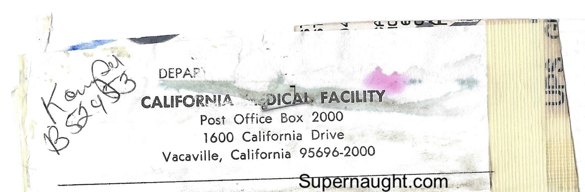 Edmund Kemper Return Address Label Portion