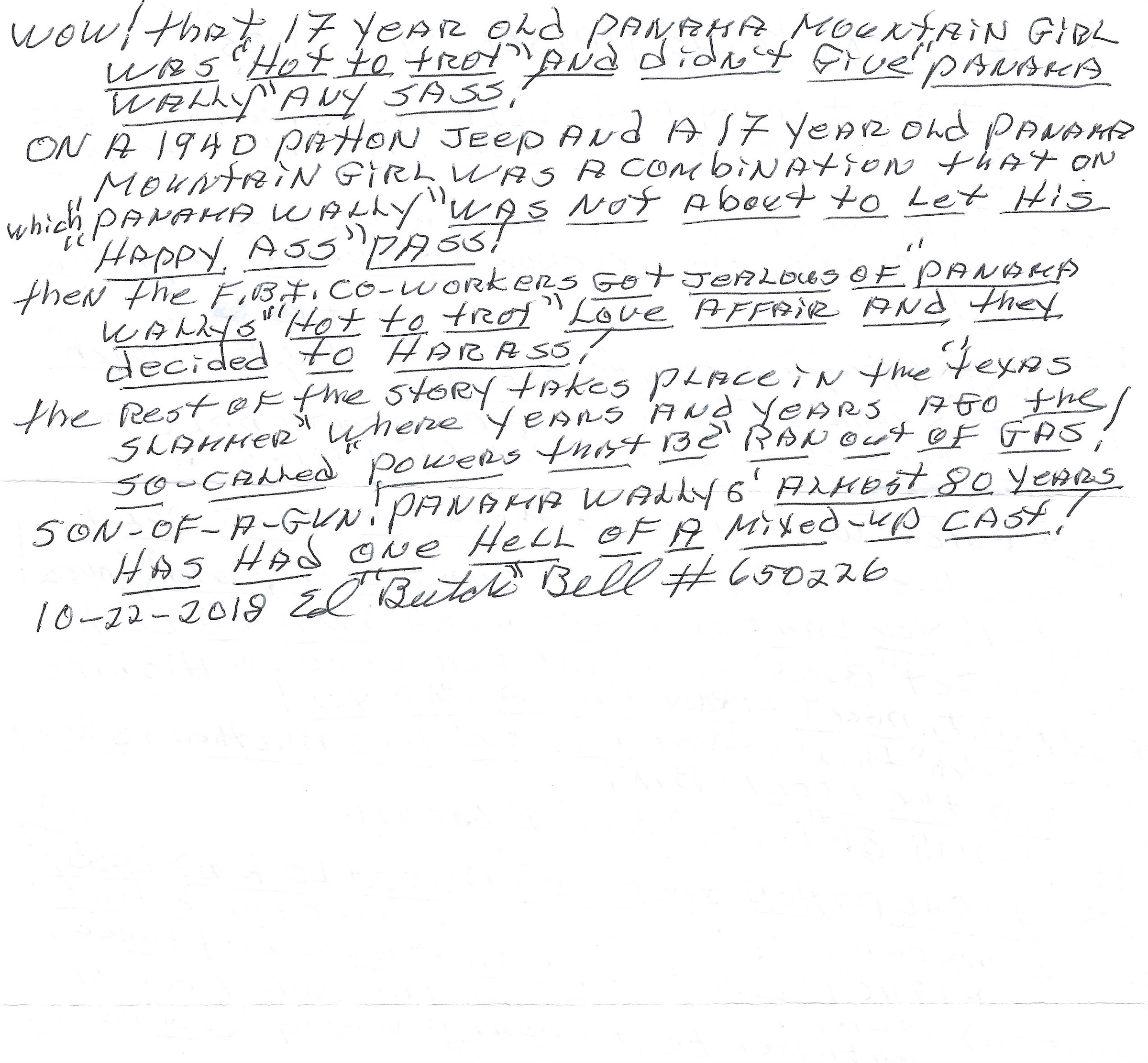 Edward Bell Attention Prison Offenders Signed image 2