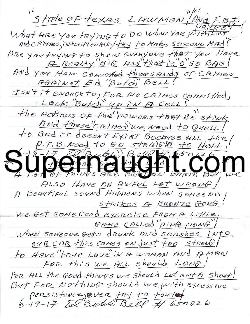 Edward Bell No Such Thing and State Of Texas Writings Signed image 2