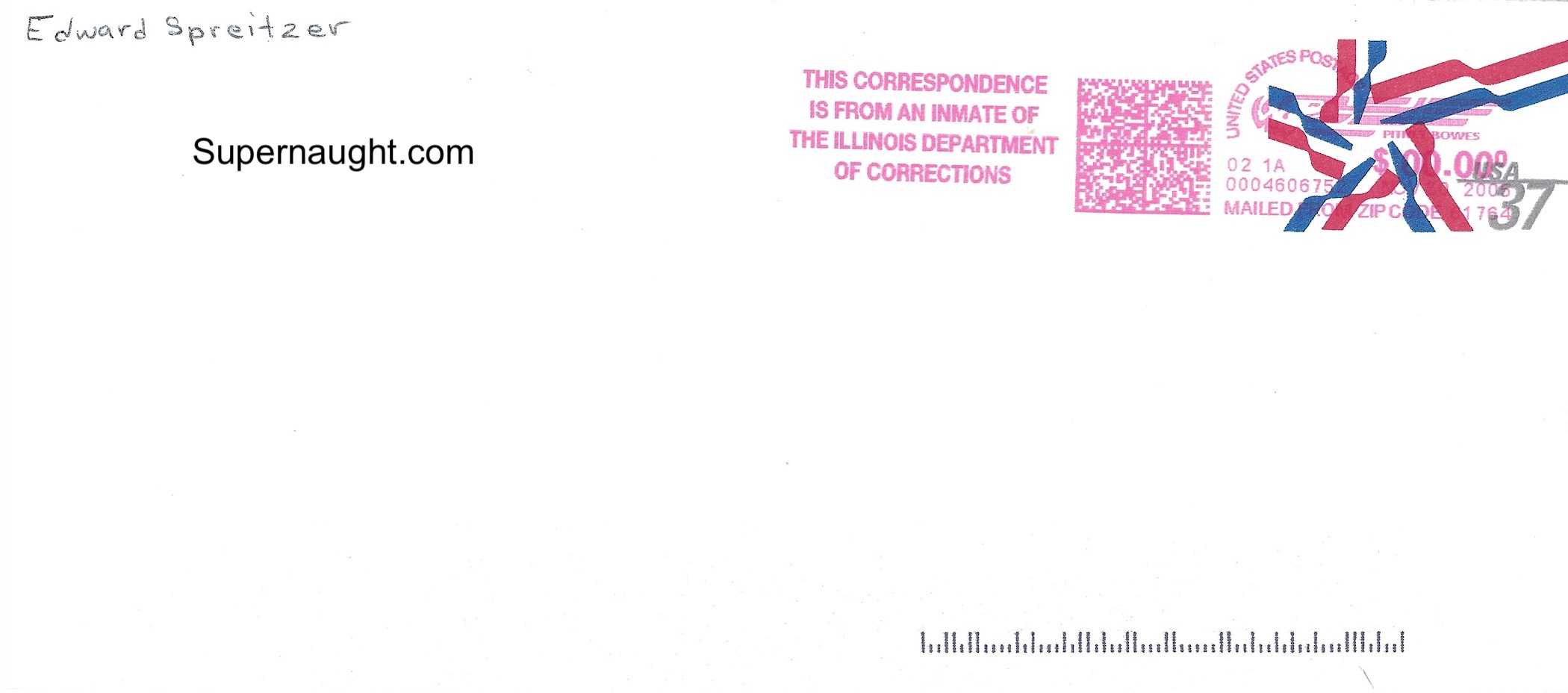 Edward Spreitzer Letter and Envelope Set Both Signed image 2