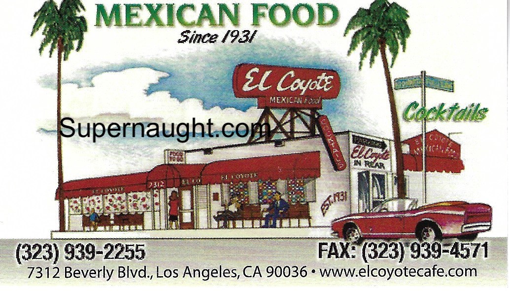 El Coyote Mexican Cafe Business Card