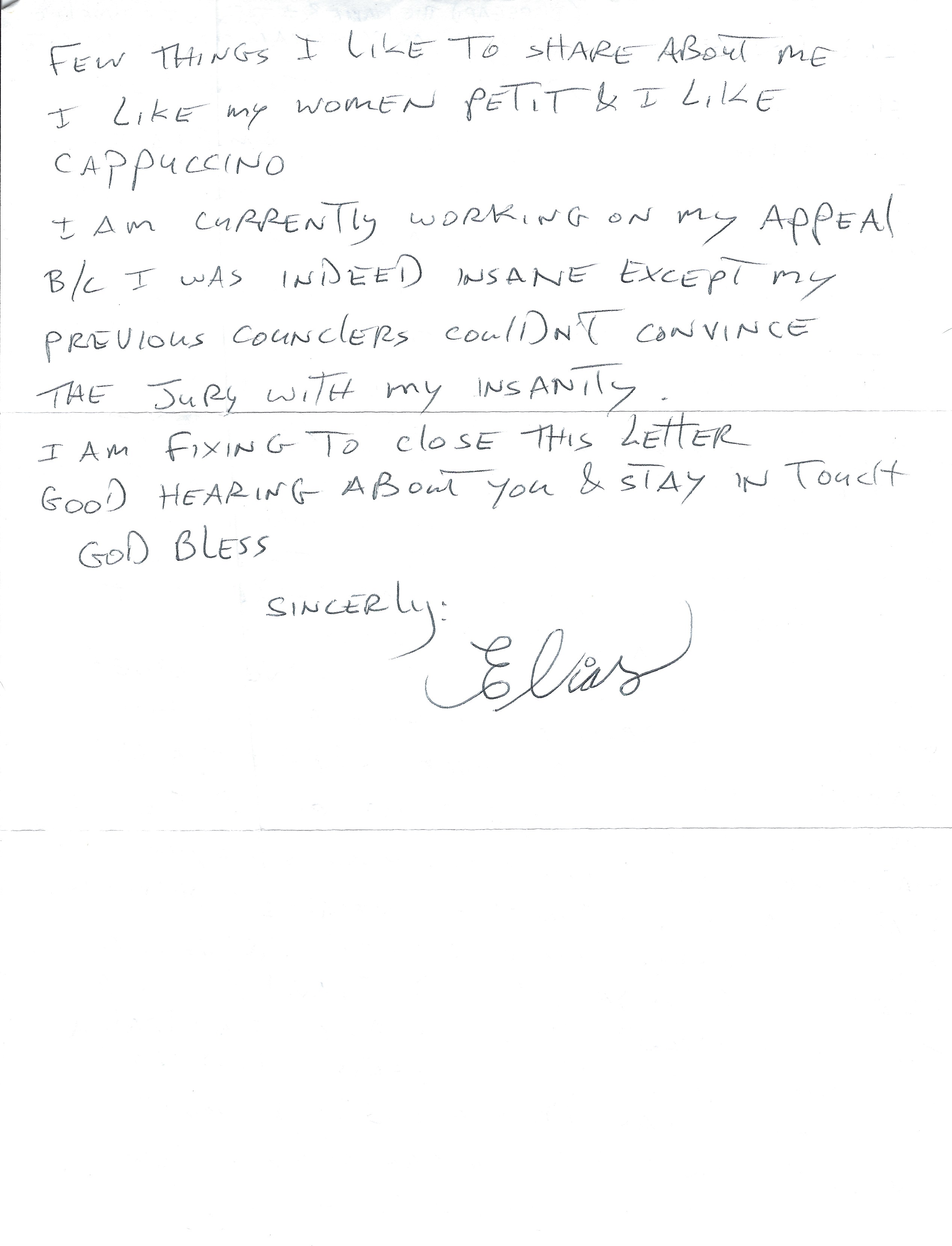 Elias Abuelazam Artwork and Signed Letter