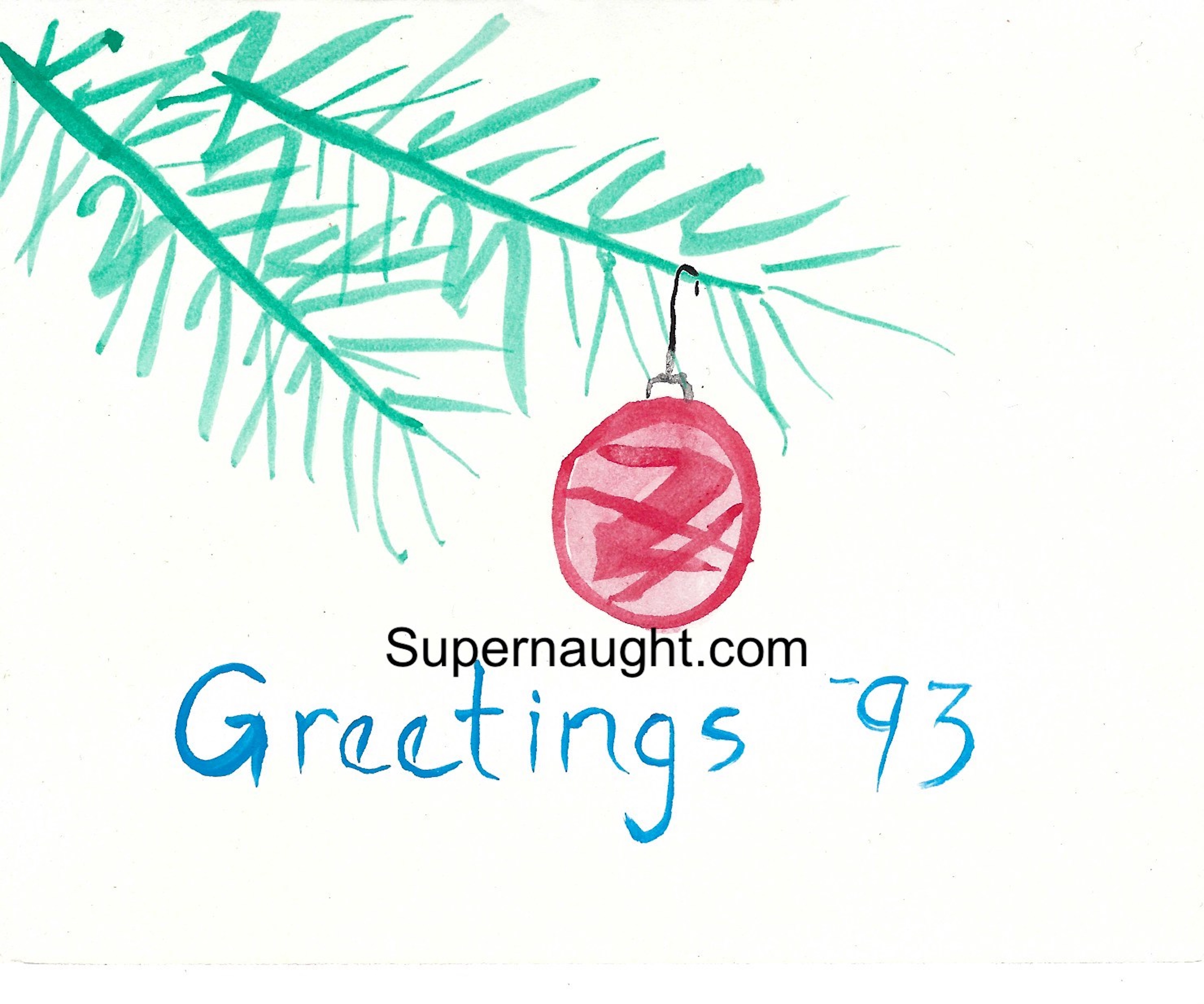 Elmer Wayne Henley Signed Greetings Hand Painted Card
