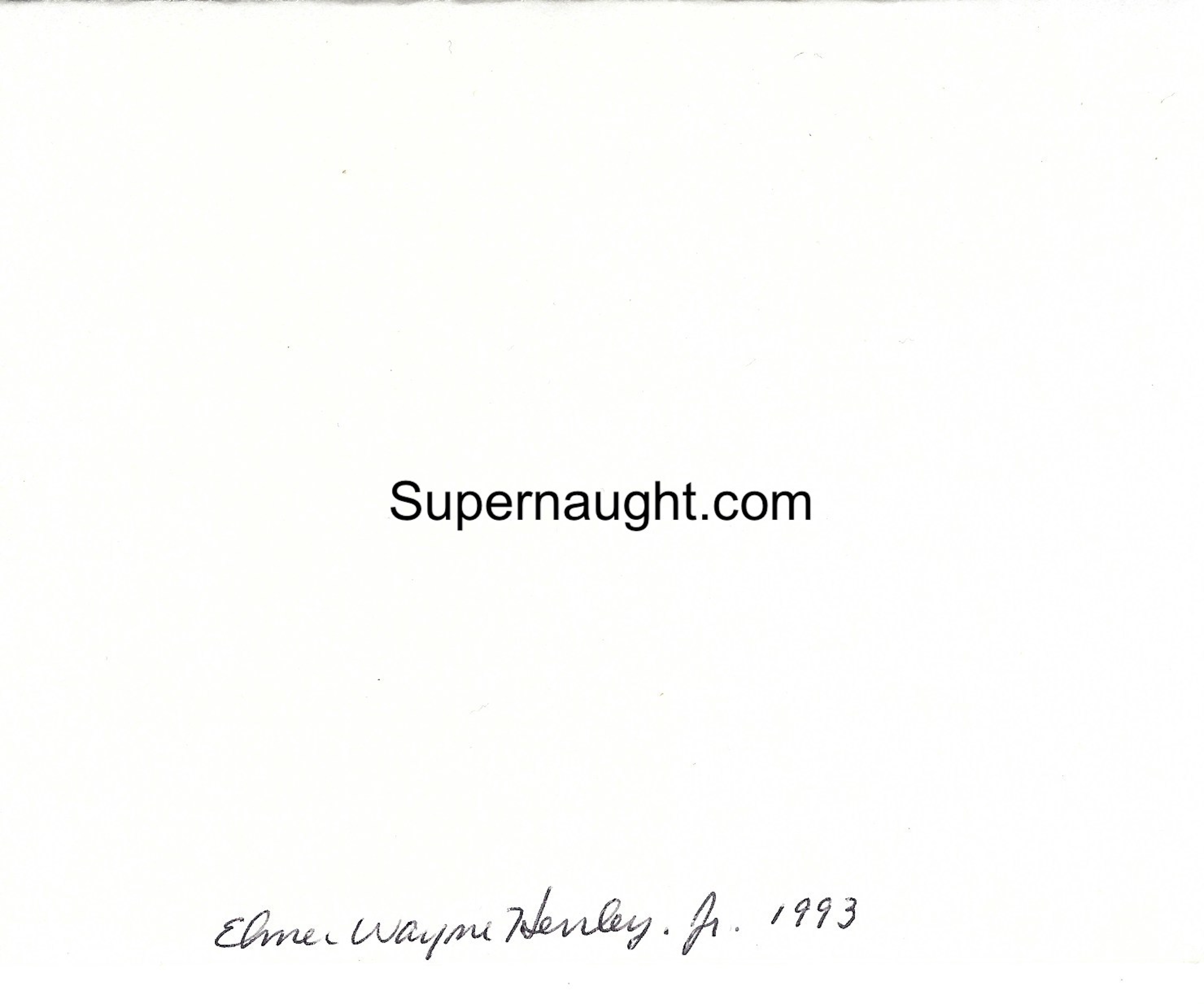 Elmer Wayne Henley Signed Greetings Hand Painted Card image 2