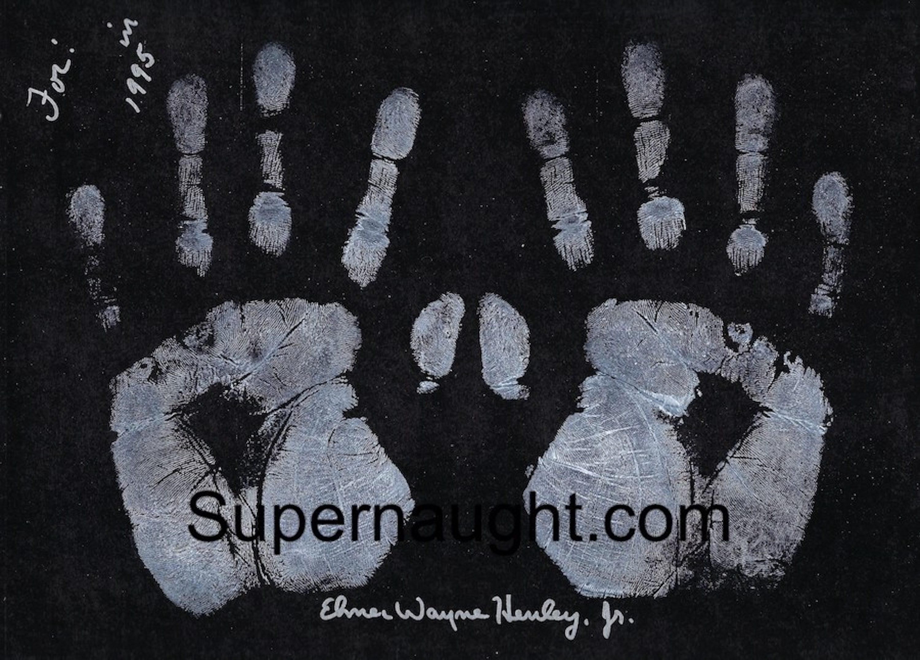 Elmer Wayne Henley Signed Hand Prints