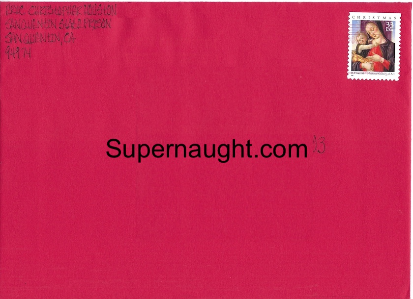Eric Houston Christmas Card and Envelope Set Both Signed image 2